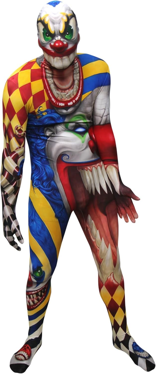Morphsuits mens Monster Scary Clown Skinsuit