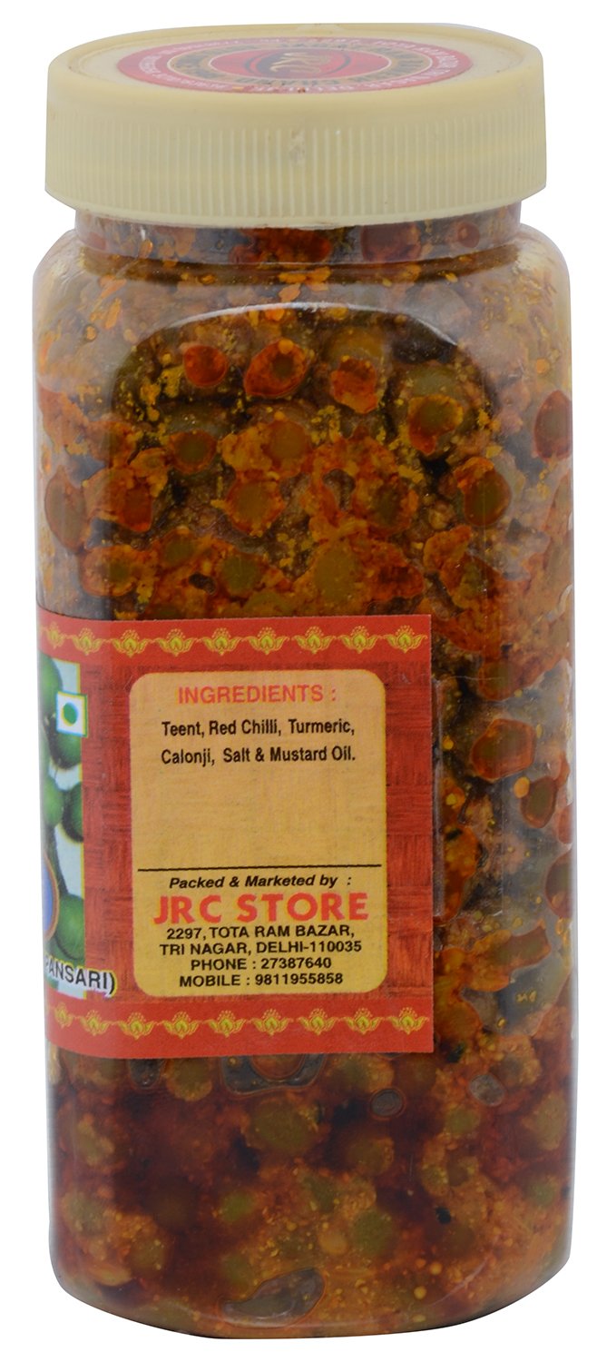 JRC Teenth Pickle, 400 Gms | Teet Achar | Tenti Dela Pickle | Lesue - Lesua - Lesuda - Gonda - Gunda ka achaar