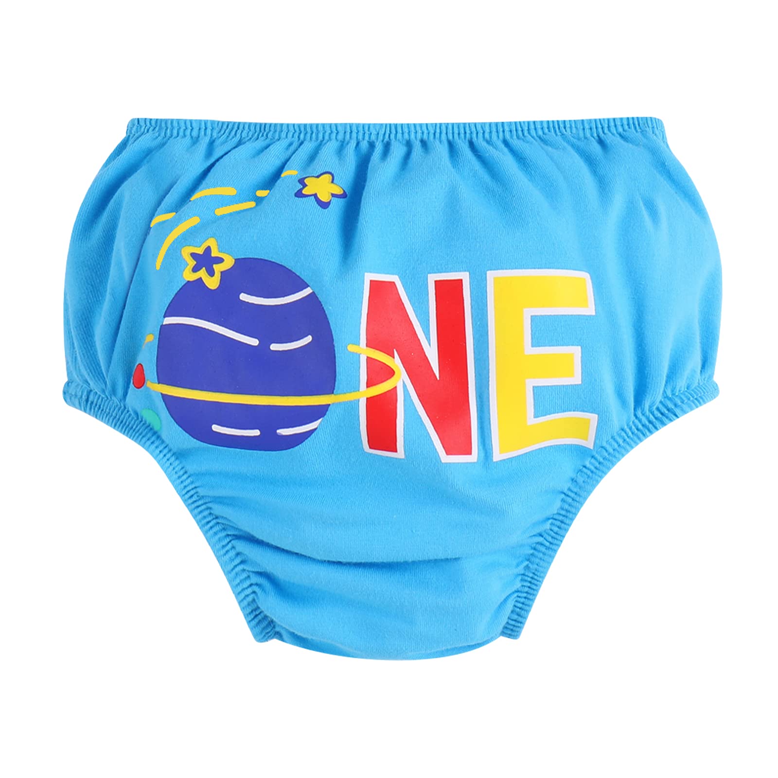 IBTOM CASTLE Baby Boy Summer Shorts Galaxy Space Diaper Cover Pants Underpants Bloomers 1st Birthday Outfit Cake Smash Photo Prop