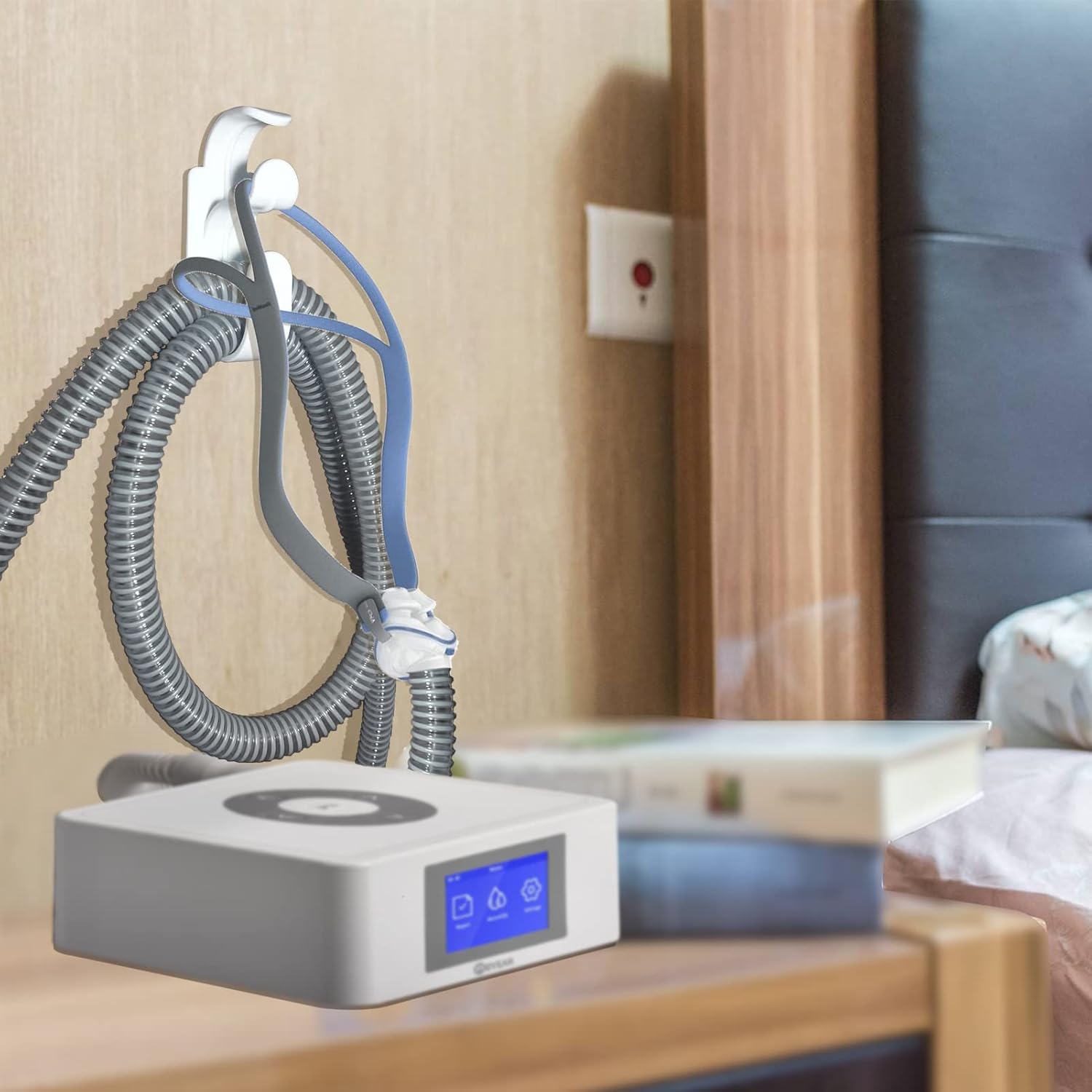 CPAP Hose Hanger with Anti-Skid Function，CPAP Hose Organizer and Headband Hook Combined into one. Provide Stable and Tangle Free CPAP Pipeline System to Make You Sleep Better : Health & Household