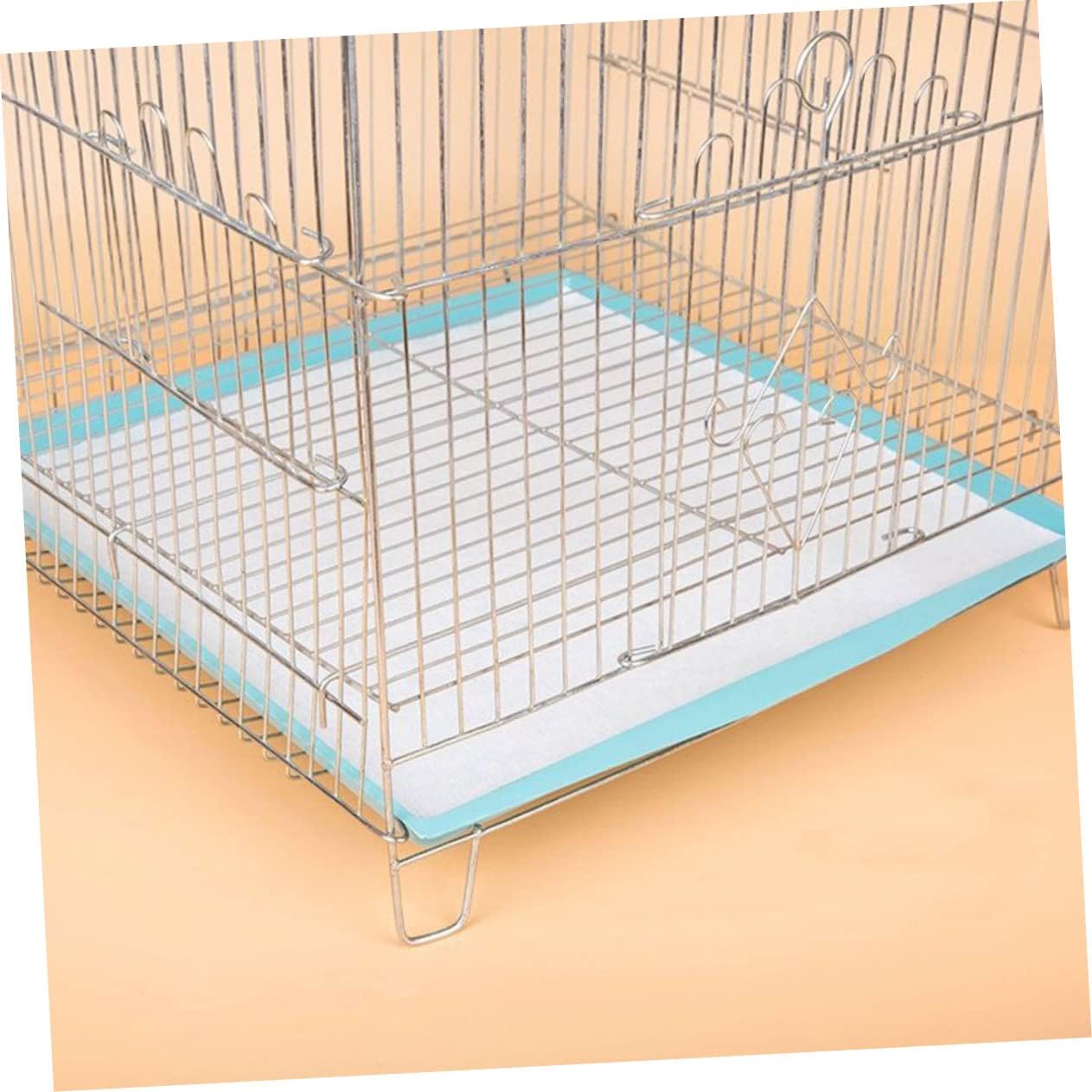 300pcs Parrot Cage Liners Disposable Absorbent Paper Pads for Birdcages Thickened Square Keeps Cage Clean for Your Birds
