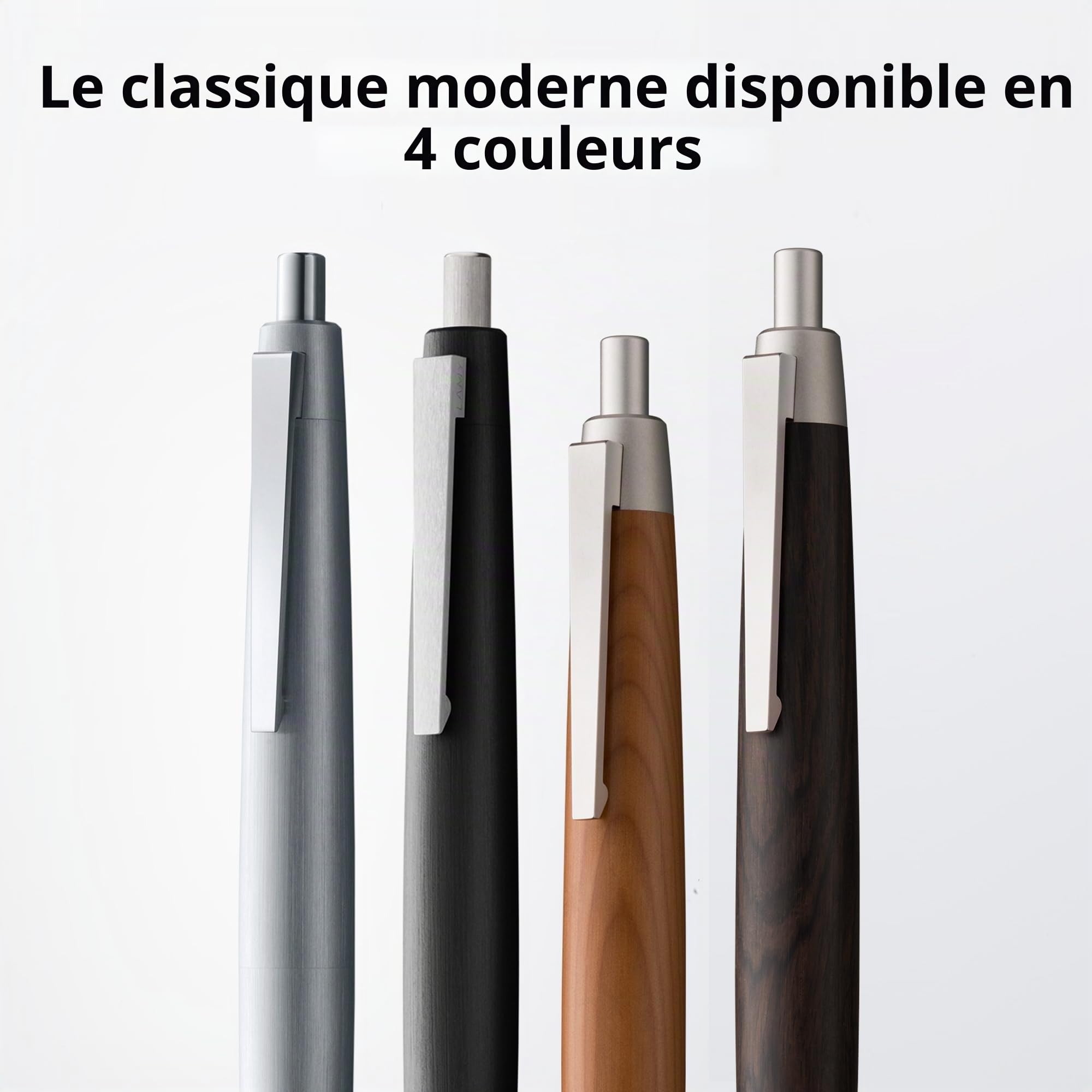 Lamy 2000 black - stylo à bille élégant dans un corps robuste en fibre de verre - parfaitement équilibré - avec recharge géante M 16 en largeur de trait M en noir