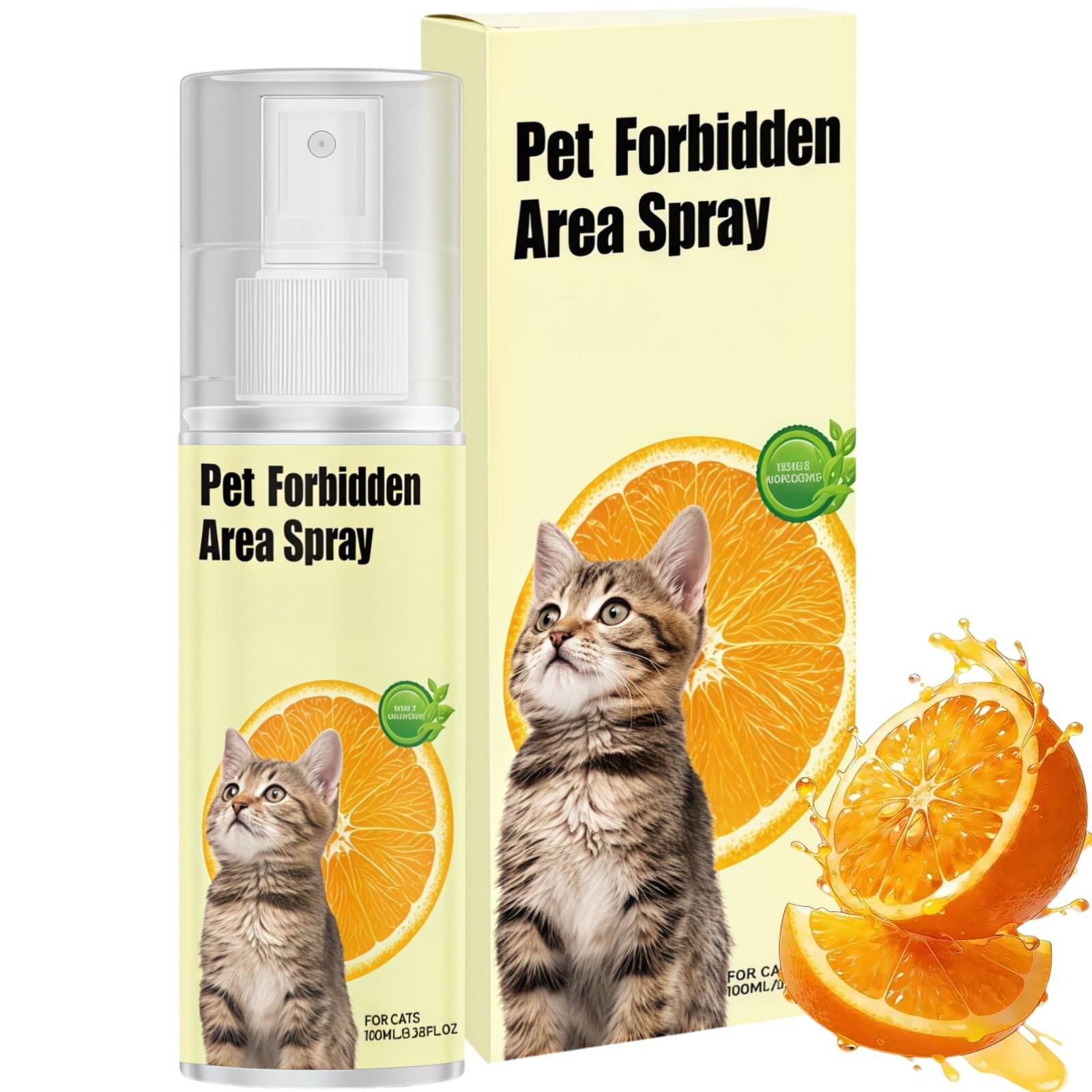 100ML Cat Repellent Spray,Cat Deterrent Spray for Indoor&Outdoor Use