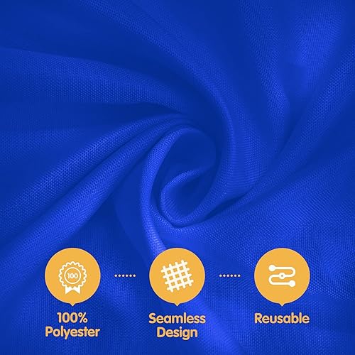 Miniatura 2 de BRILLMAX - Manteles para mesa rectangular de 6 pies, tela de lino de poliéster, lavable, para boda, recepción, banquete, fiesta de cumpleaños, 60 x