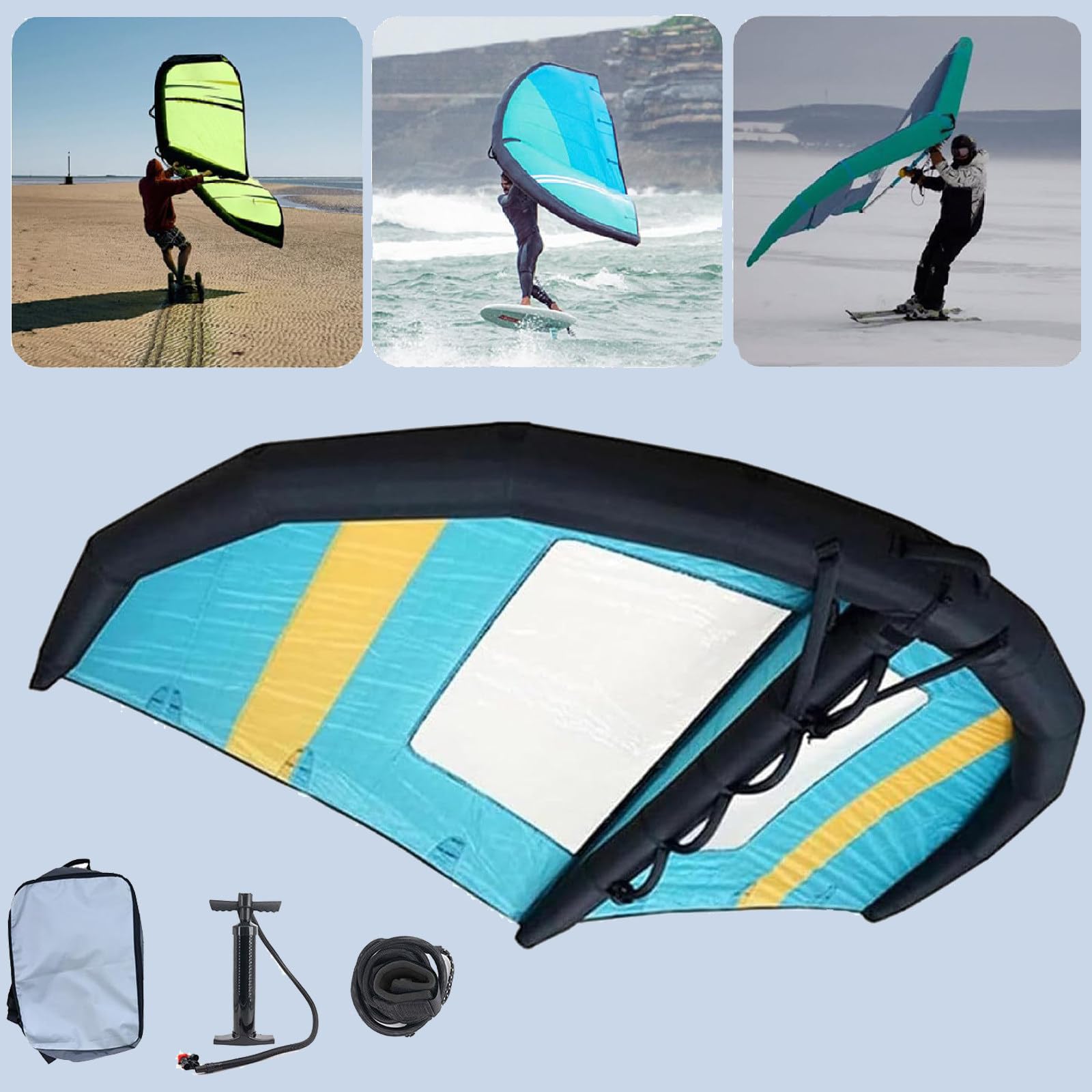 Wind Wingfoil Und Hydrofoil Board Mit Aufblasbarem Hydrofoil Board, Wind Wing Foil Und Aufblasbarem Windfoil Hydrofoil Für Outdoor Wassersport C