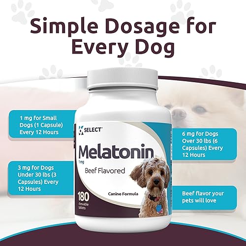 Miniatura 5 de K9 Select Melatonin for Dogs - Calming Chews - Dog Melatonin for Sleep - Reduce Stress, Helps Overall Health Composure Calming Treats for Small Dogs