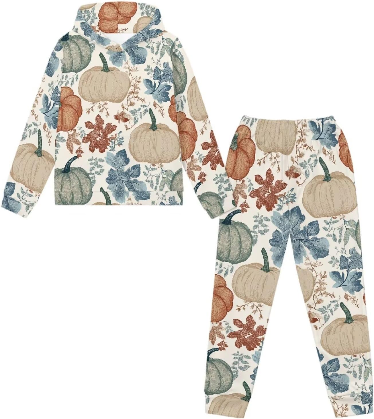 Girls Clothes 2 Piece Sweatshirt Set for Girls 7-14 Soft Long Sleeve Hoodies with Pockets Casual Soft Sweatpants