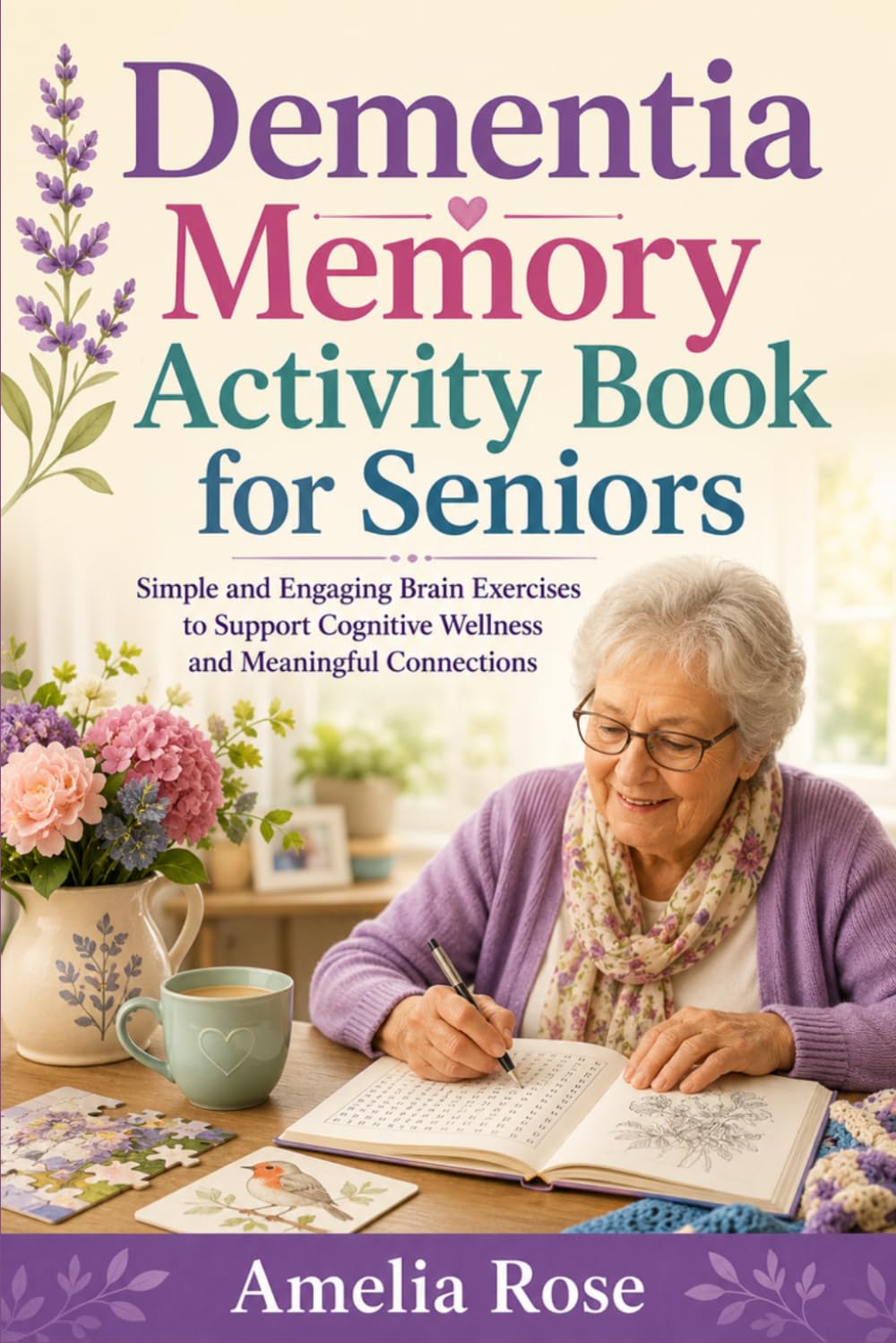 Dementia Memory Activity Book for Seniors: Simple and Engaging Brain Exercises to Support Cognitive Wellness and Meaningful Connections