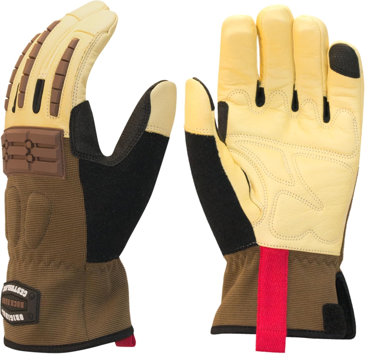 Cestus RH Original, Goatskin Leather Work Gloves for Men, Heavy Duty Working Gloves for Construction, Warehouse, Gardening