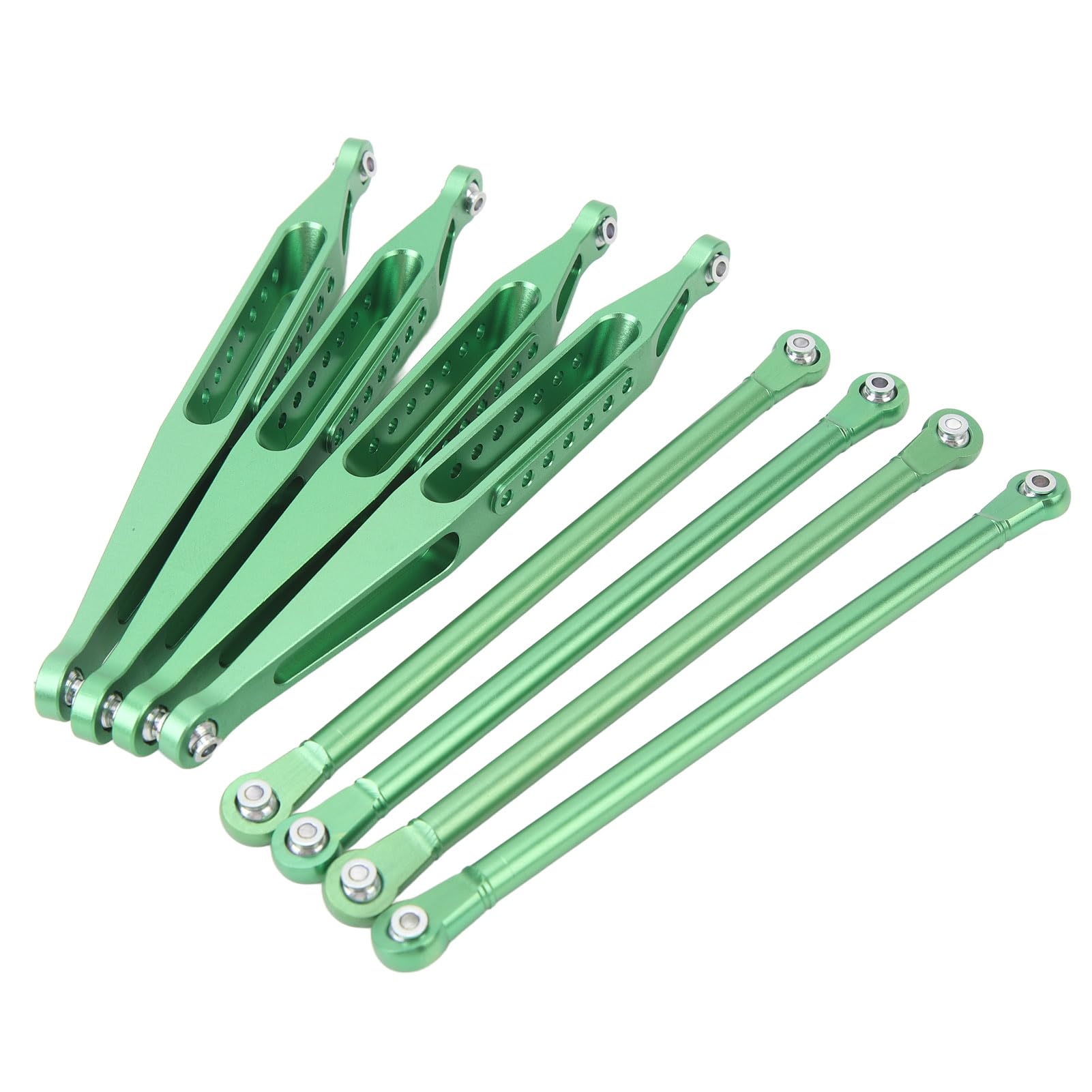 Górne dolne łączniki zawieszenia Stop aluminium o wysokiej wytrzymałości Znakomity zestaw łączników zawieszenia RC Idealne dopasowanie do samochodu LOSI 1/8 LMT 4WD RC Zwiększona (Zielony)