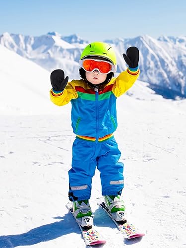 Miniatura 5 de SATINIOR 3 pares de guantes de forro polar para bebés y niños pequeños, guantes cálidos de invierno para niños y niñas