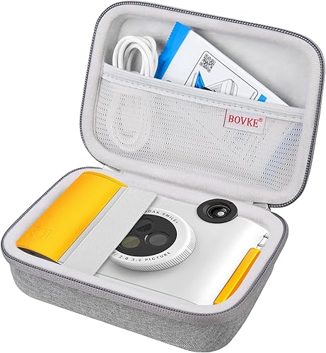 BOVKE Estuche de transporte para máquina etiquetadora MARKLIFE P11, mini impresora térmica compacta portátil, bolsillo de malla adicional para
