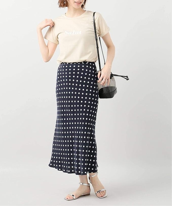 Amazon ラ トータリテ Salut ロゴtee フリー ベージュ Tシャツ カットソー 通販