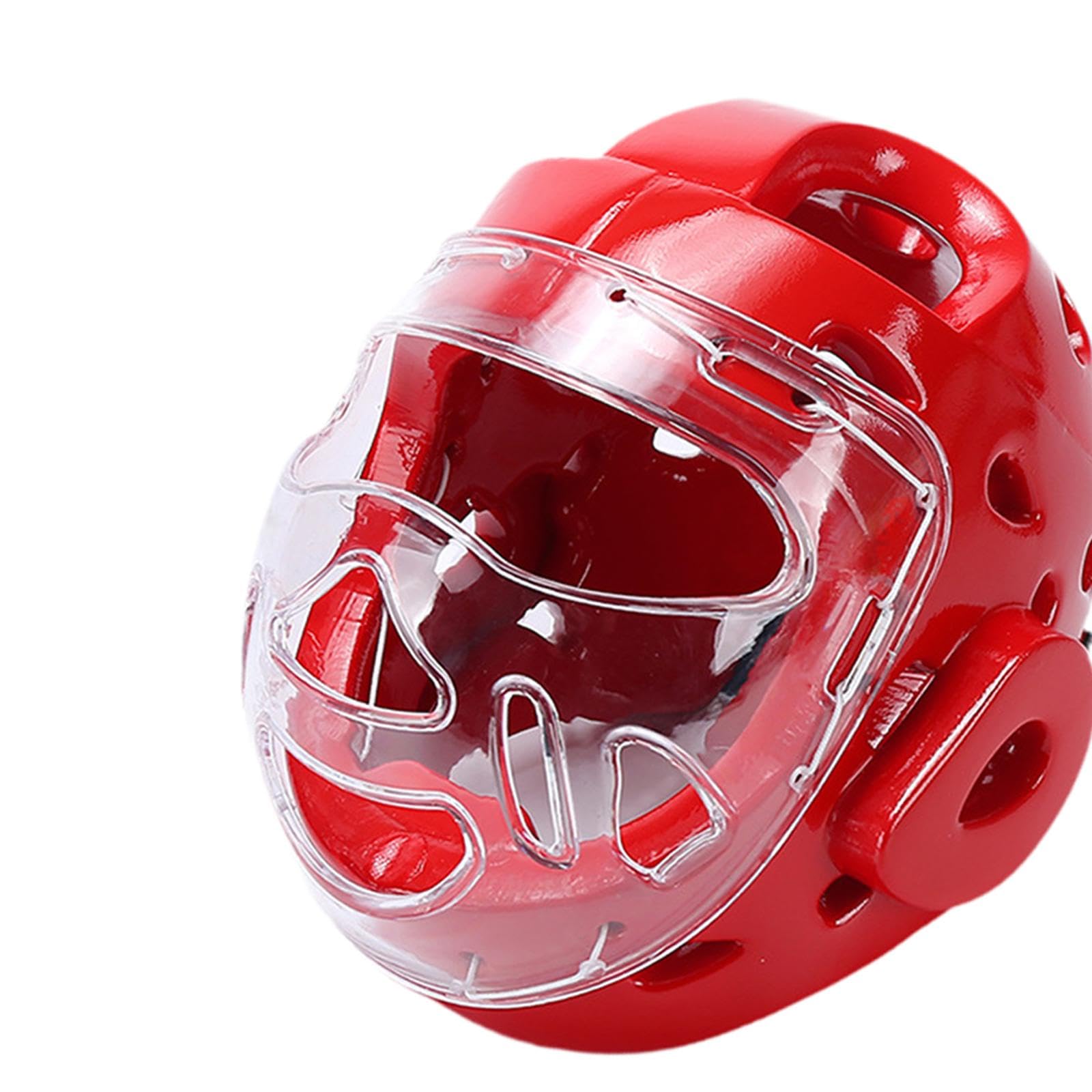 Casco Protettivo con Copertura Viso Regolabile Imbottito Leggero Struttura Resistente Materiale NBR PP Adatto a Bambini Adulti Ragazzi Ragazze