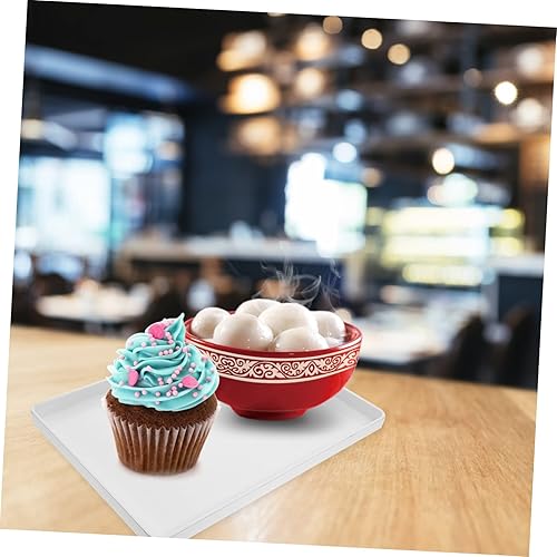 Miniatura 9 de GLEAVI Bandejas rectangulares para mesa de café, bandeja de servir bandejas para servir bandeja de alimentos, plato de postre, bandeja de comida de