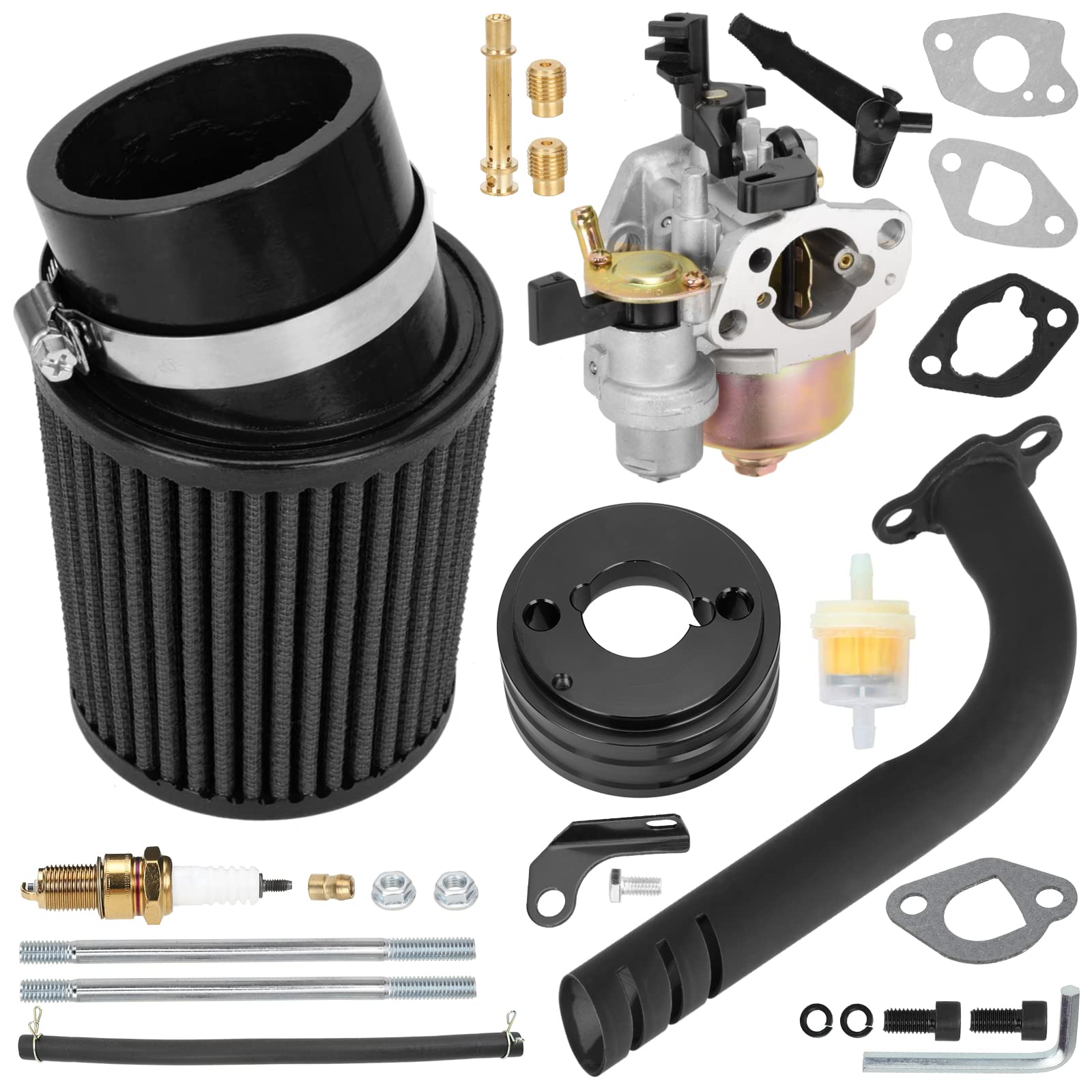 Buy FVRITO Upgrade Carburetor Air Filter Jet Adapter Exhaust Pipe Stage