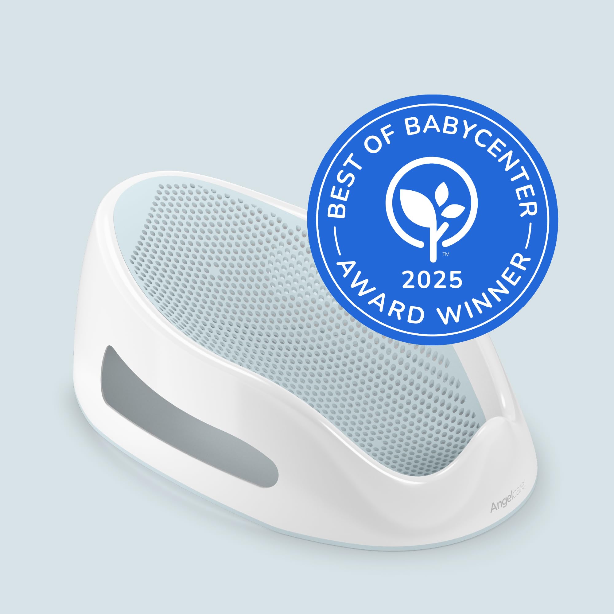 Angelcare Baby Bath Support, Aqua, for babies less than 6 months of age, Made in Canada - 2