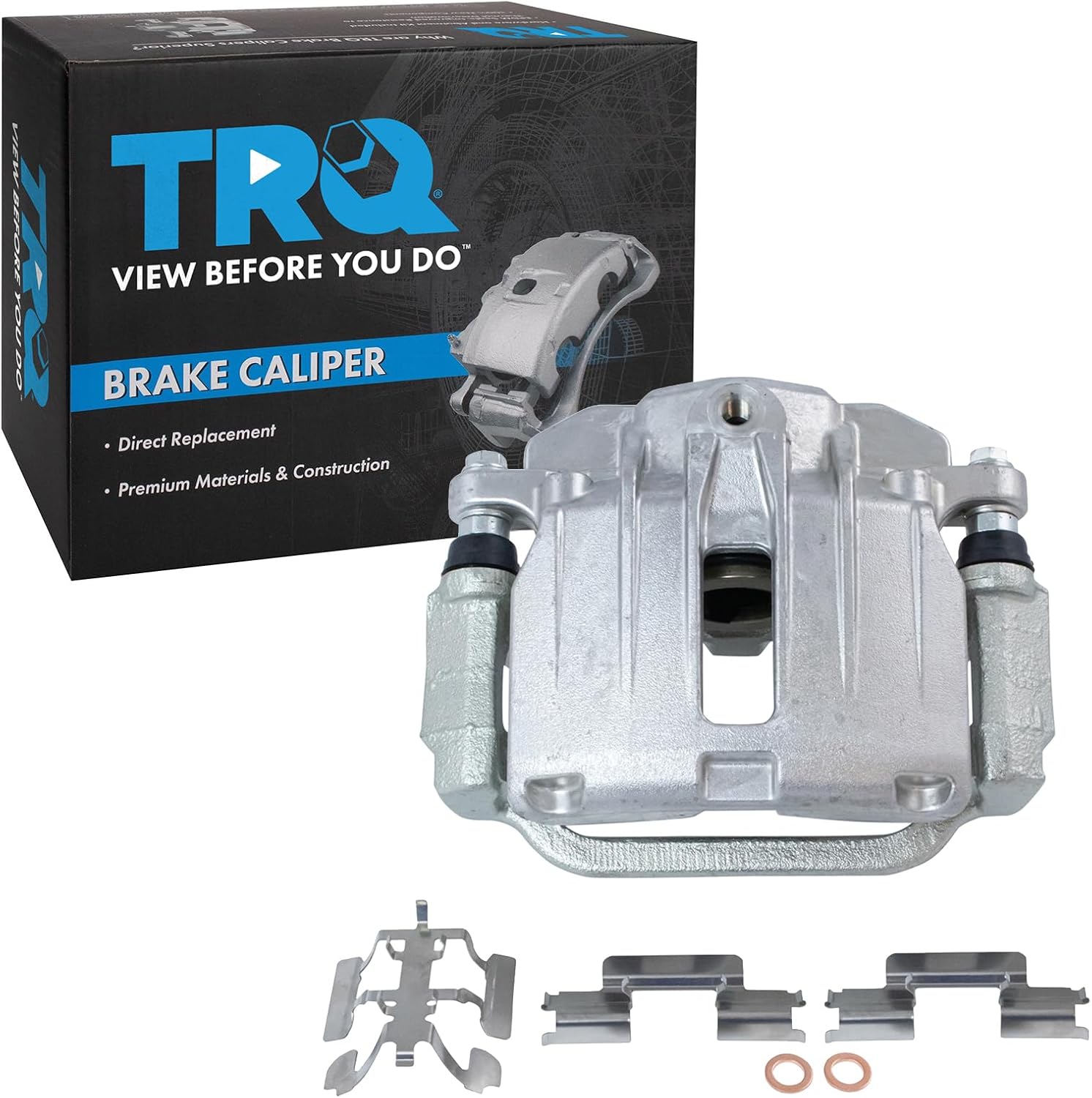 TRQ Rear Right Brake Caliper w/Bracket Passenger Side Compatible with 2000-2002 Cadillac DeVille 2003-2005 Chevrolet Astro 1999-2002 Silverado 1500 2000-2001 Tahoe GMC Safari Sierra 1500 Yukon
