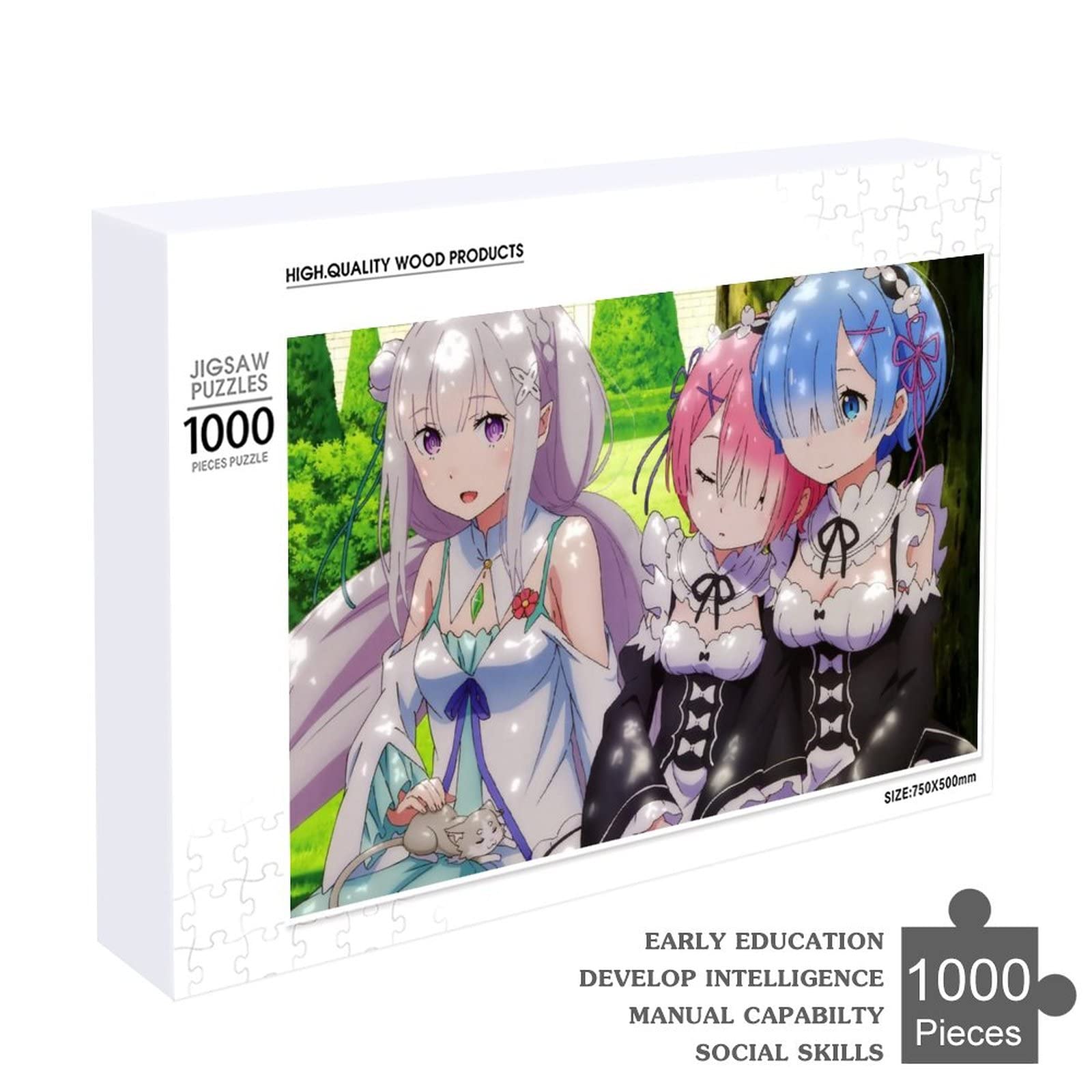 Amazon.co.jp: リゼロ レム パズル 1000 PCS おもちゃを学ぶ 脳の