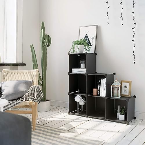 Miniatura 3 de SONGMICS Cubos de almacenamiento y cubos organizadores de almacenamiento, cubos de tela no tejida de 11 pulgadas con asas dobles, organizador de