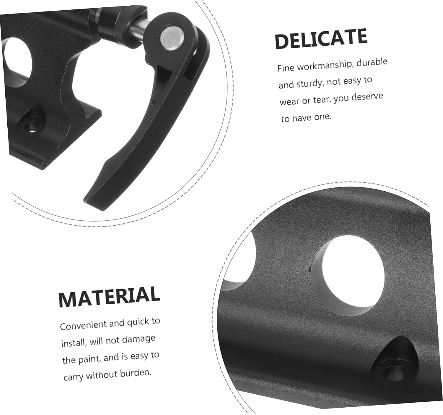 Bike Fork Mount Rack Aluminum Thru Axle Fixed Clip for Bicycles Quick Release Design for and Indoor Storage Compatible Suvs and Trucks