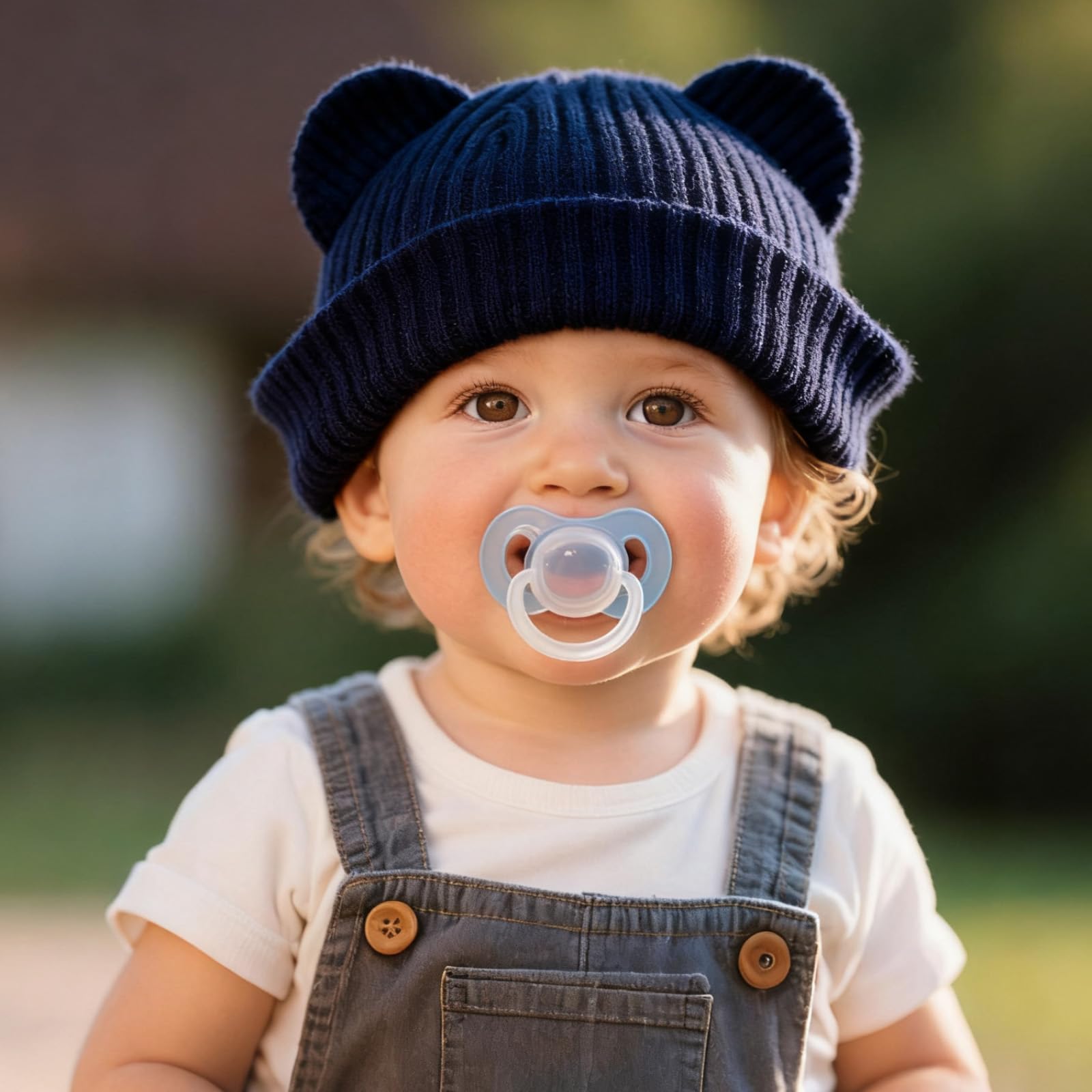 3 Pcs Baby Hats Infant Bear Ear Beanie Hats Newborn Knitted Hats for Boys and Girls for 6-24 Months