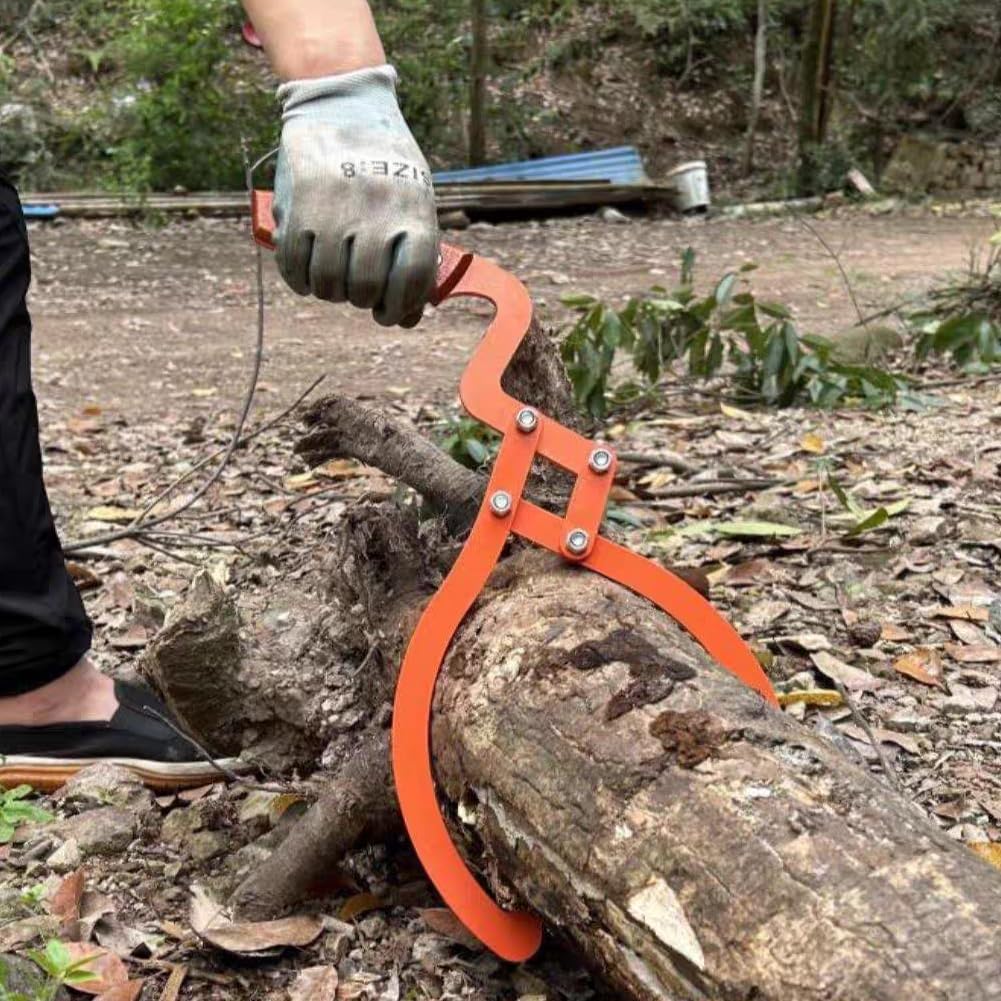 Pilarmuture Pinzas para troncos de 20 pulgadas, gancho de madera resistente con capacidad de carga de manejo de arrastre, pinzas ergonómicas para deslizar, pinzas deslizantes de madera que ahorran