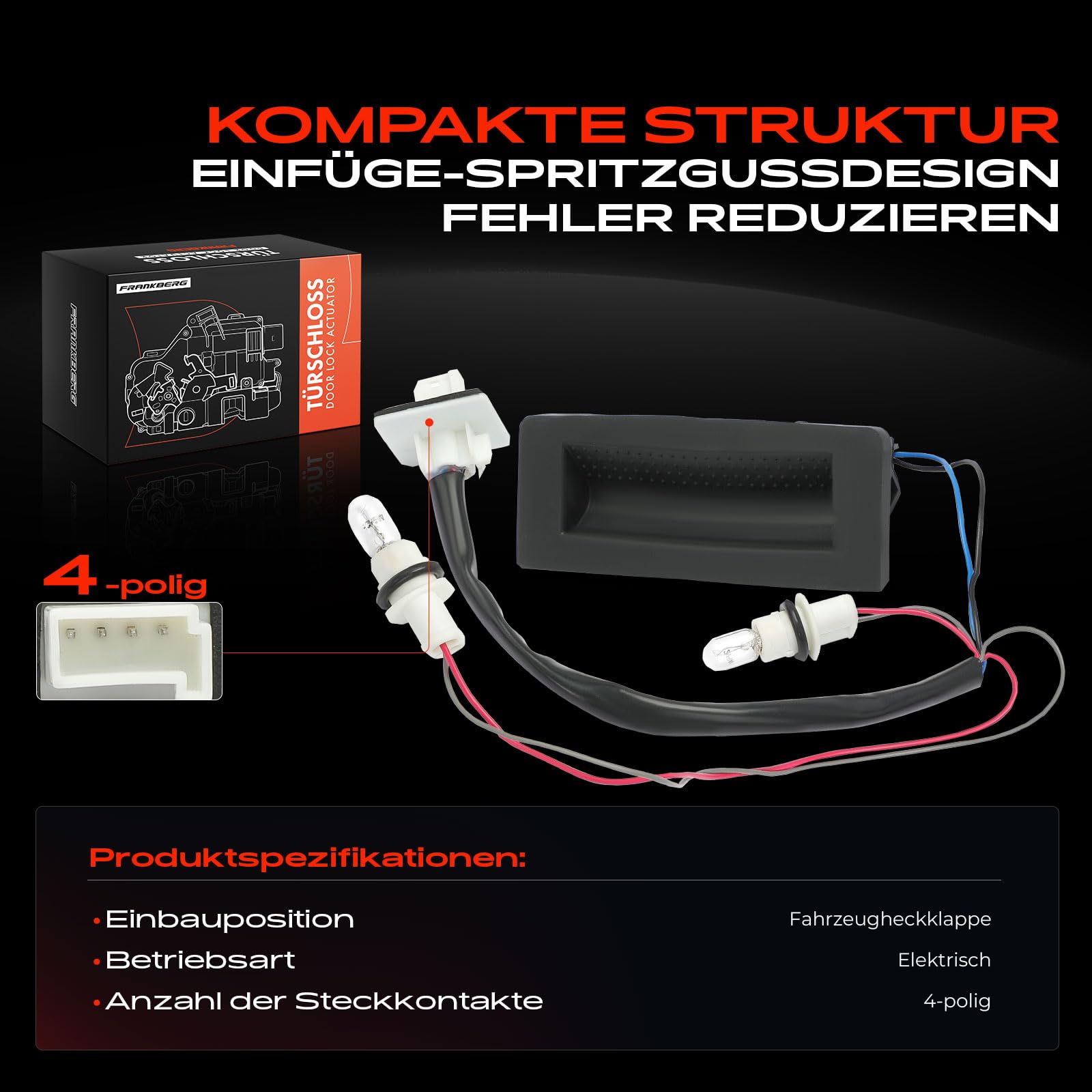 Przełącznik do otwierania tylnej klapy bagażnika z żarówką kompatybilny z Astra H L35 L70 Zafira B A05 2004-2015 13223919