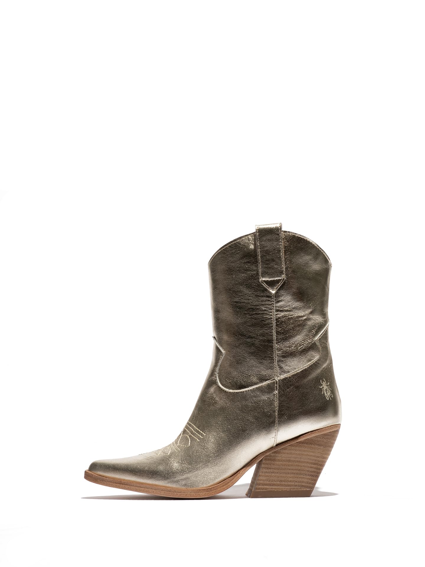 Fly London WOFY093FLY Women's Western Boot, Gold
