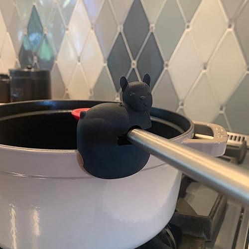 Vista 17 de Fox Run Brands sostenedor de cuchara con gallo, Chanchito, Rosado