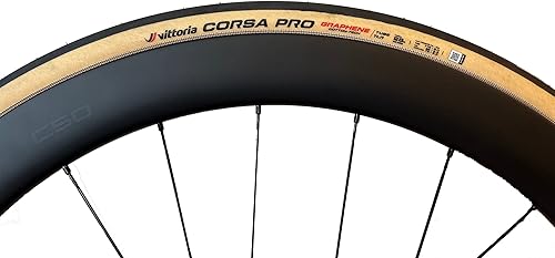 Miniatura 4 de Vittoria Corsa Pro Graphene 2.0 - Neumático de bicicleta de carretera de rendimiento - Neumático plegable para bicicleta - Negro