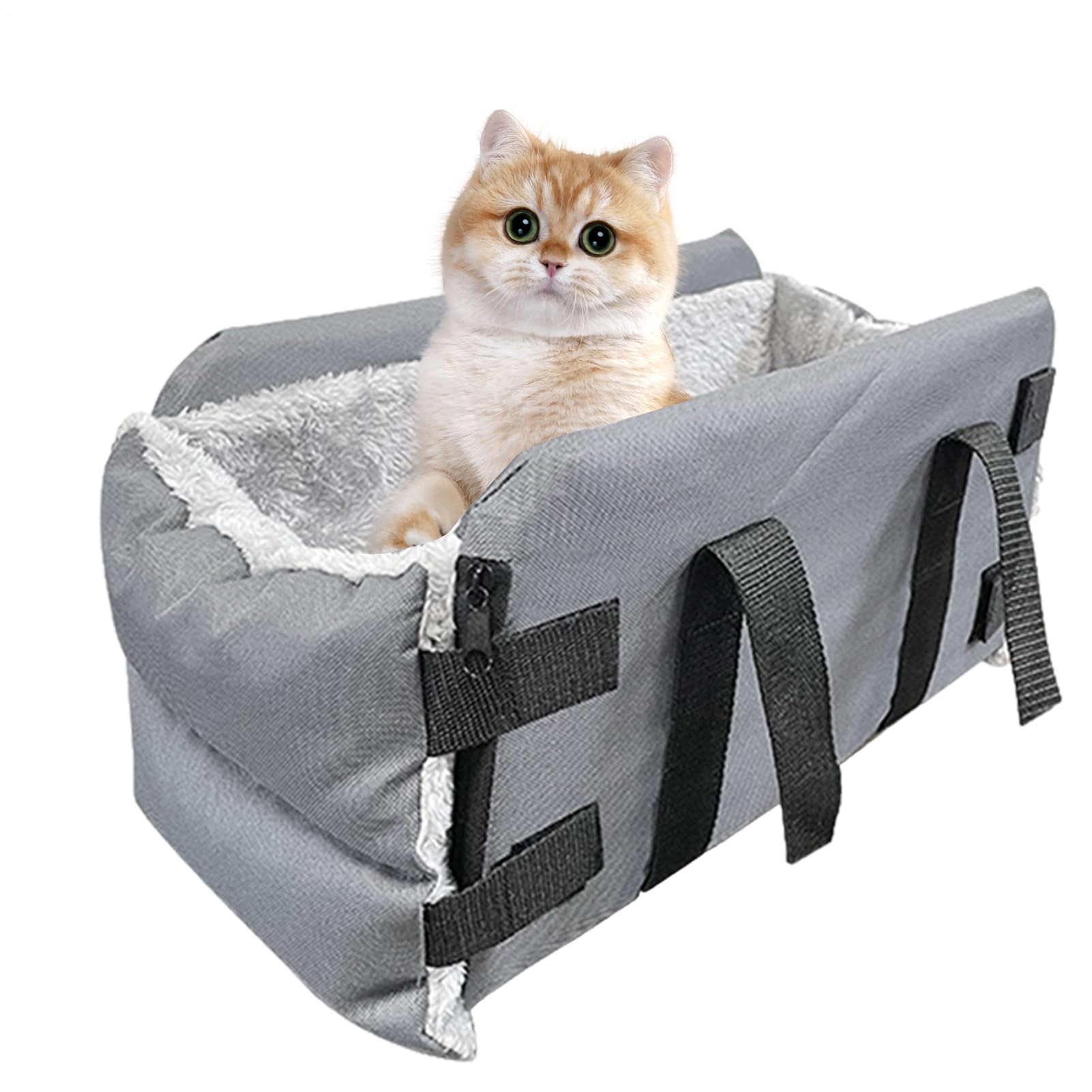 Seggiolino per cani per consolle | Center Console Pet Amplificatore di | viaggio sedile con manico – per passeggino – Uso per auto e casa, sicuro e confortevole portabagagli per piccoli
