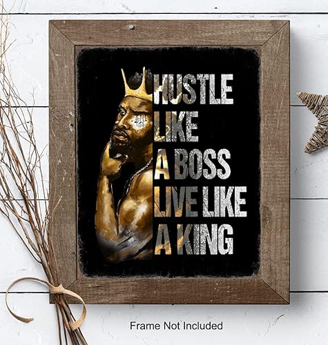 Miniatura 7 de Arte de pared motivacional afroamericano de 11 x 14 pulgadas, póster de citas inspiradoras, refranes positivos, decoración de oficina en casa de la