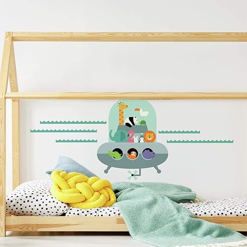 Miniatura 1 de RoomMates RMK4116GM Andy Westface Animal Underwater Expedition - Calcomanías de pared gigantes para despegar y pegar