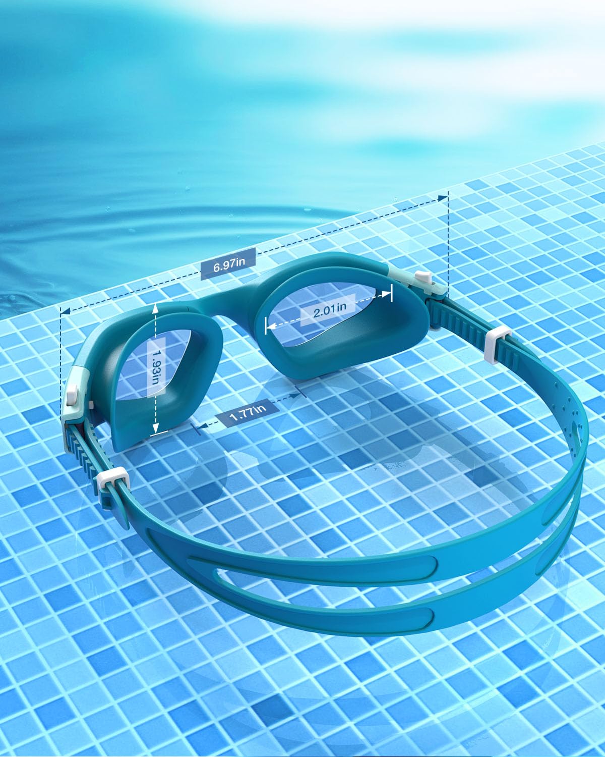 ZIONOR Gafas de natación G1 SE antivaho para adultos, hombres y mujeres