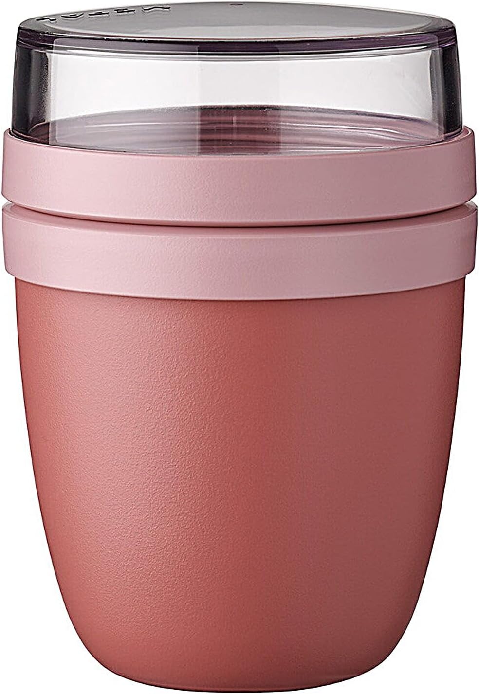 Lunchpot Ellipse Mini – Practical Yoghurt Cup & Muesli Cup – Separate Compartments for Yoghurt & Muesli - Suitable for Freezer, Microwave & Dishwasher – 300 ml + 120 ml – Vivid Mauve