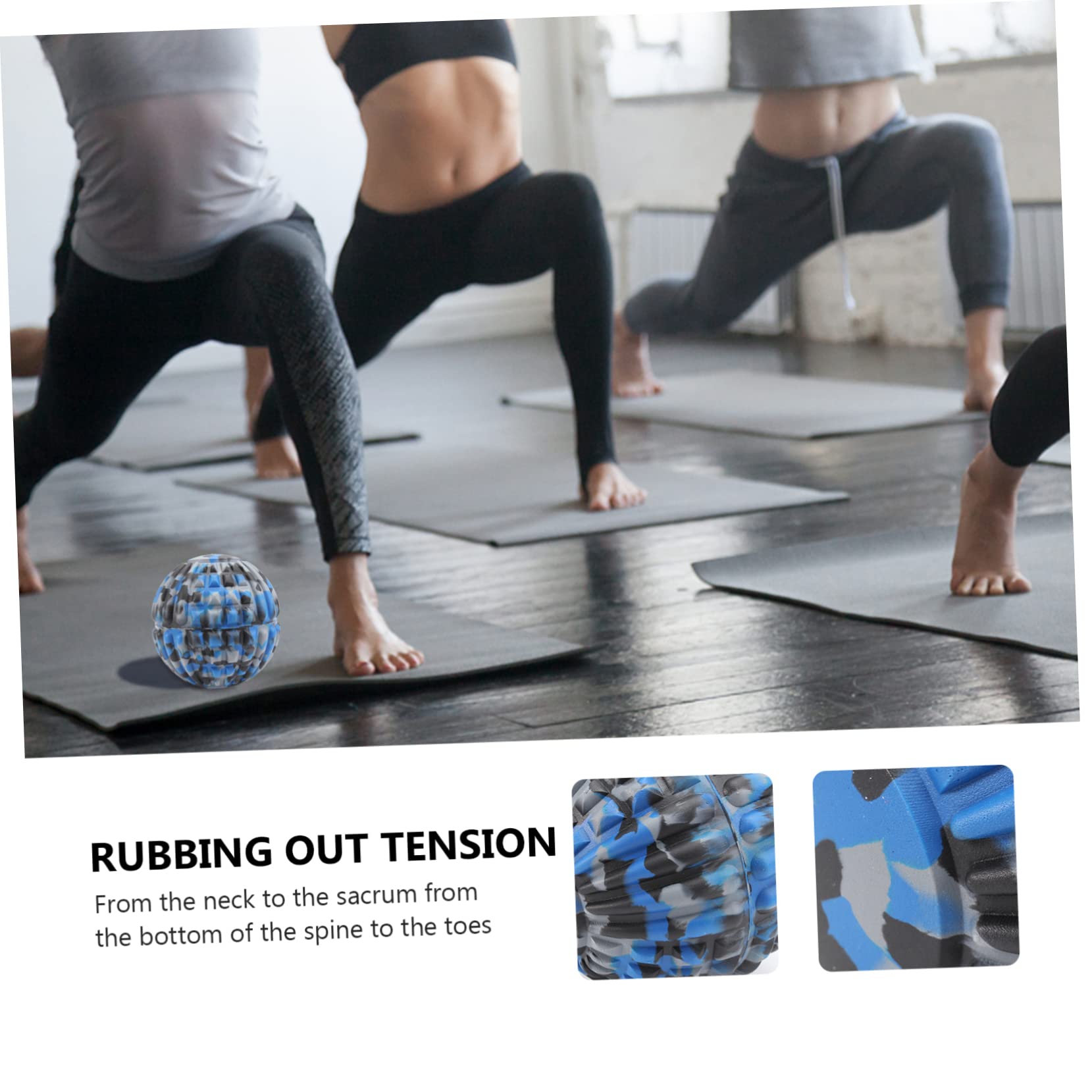 Beavorty Lot De 2 Rouleaux De Fitness Pour Massage Des Tissus Profonds Pour Le Yoga Sans Odeur Facile À Utiliser
