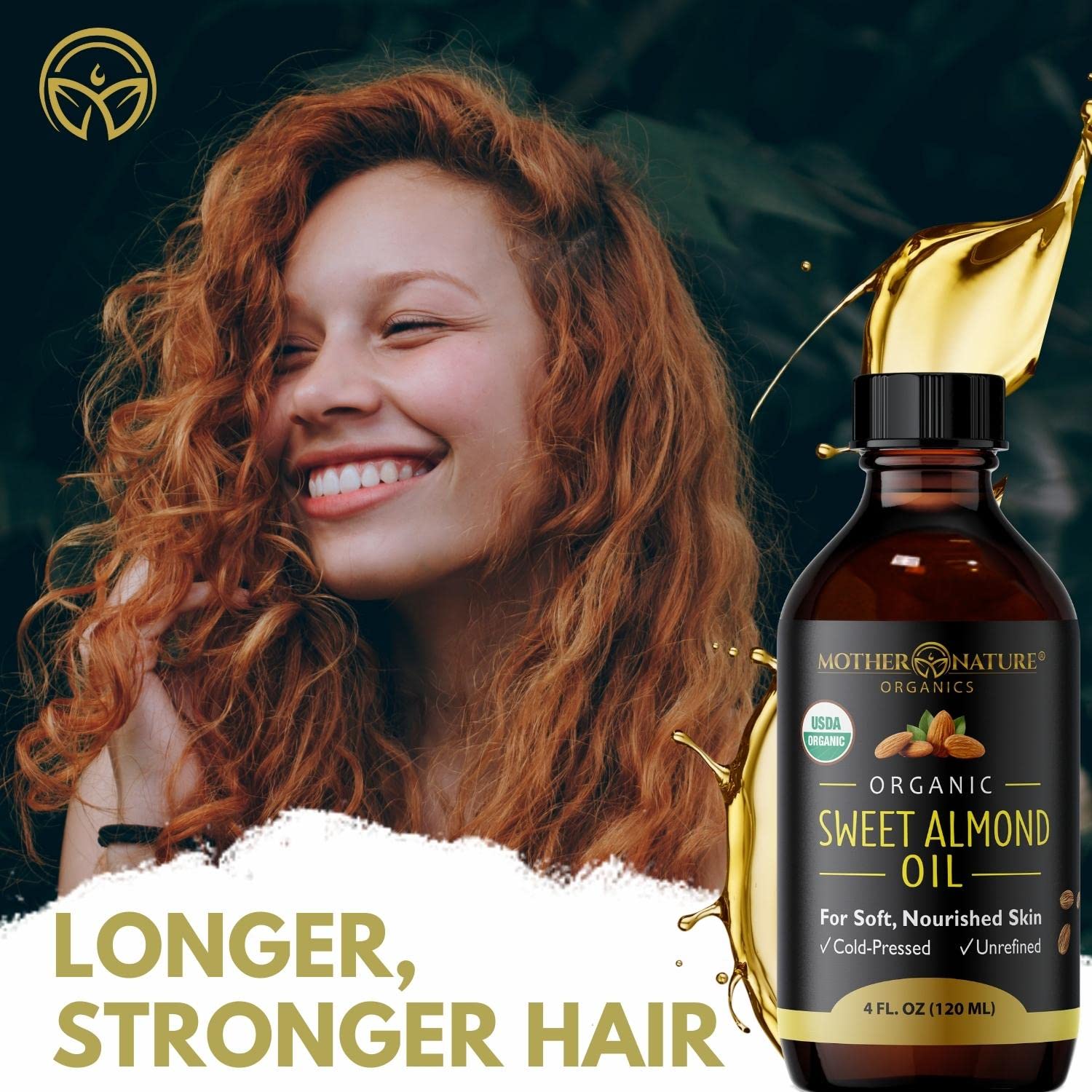 Buy Mother Nature Organic Sweet Almond Oil Extra Virgin & Cold