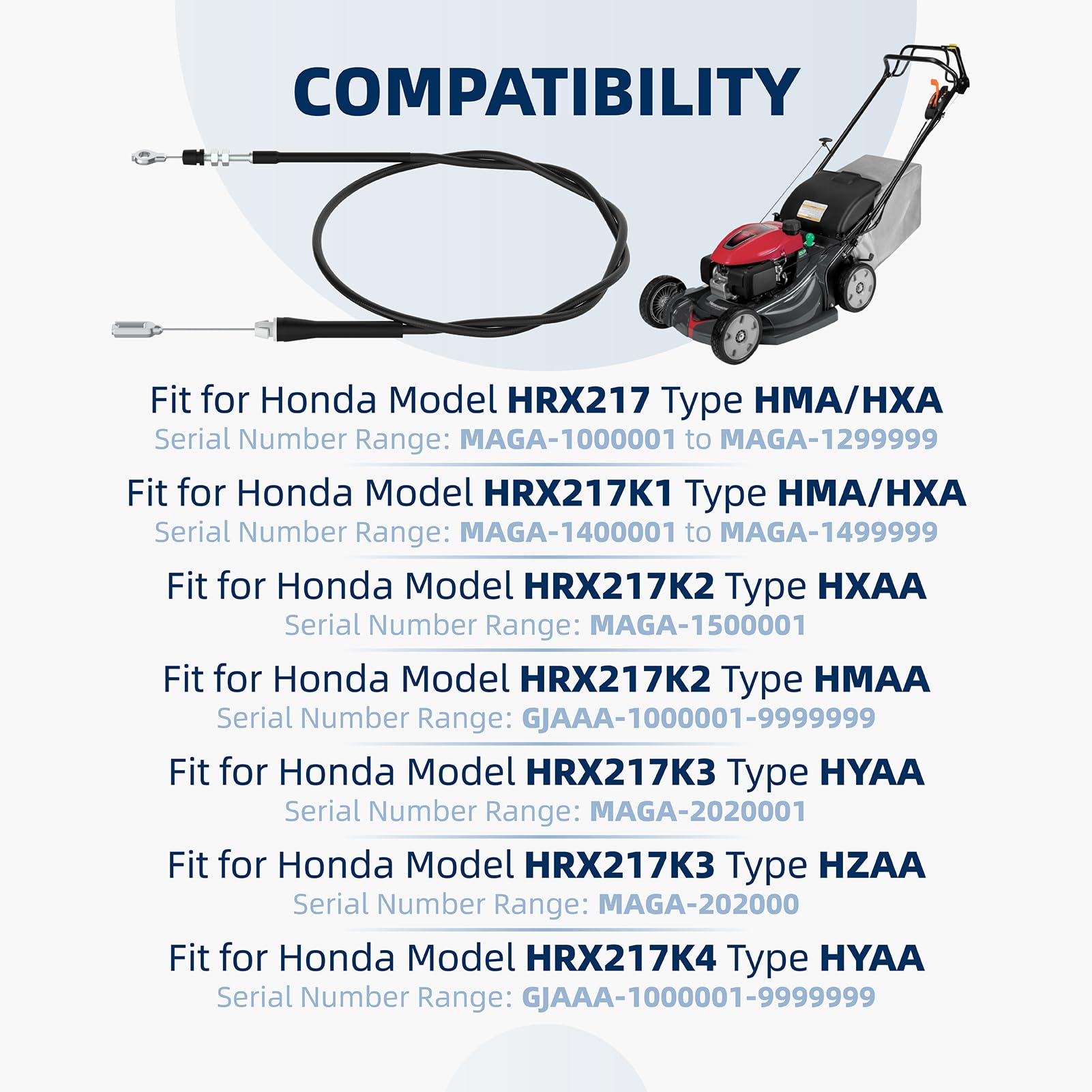 Amazon.com: Ximoon 54630-VH7-A03 Drive Control Cable Compatible