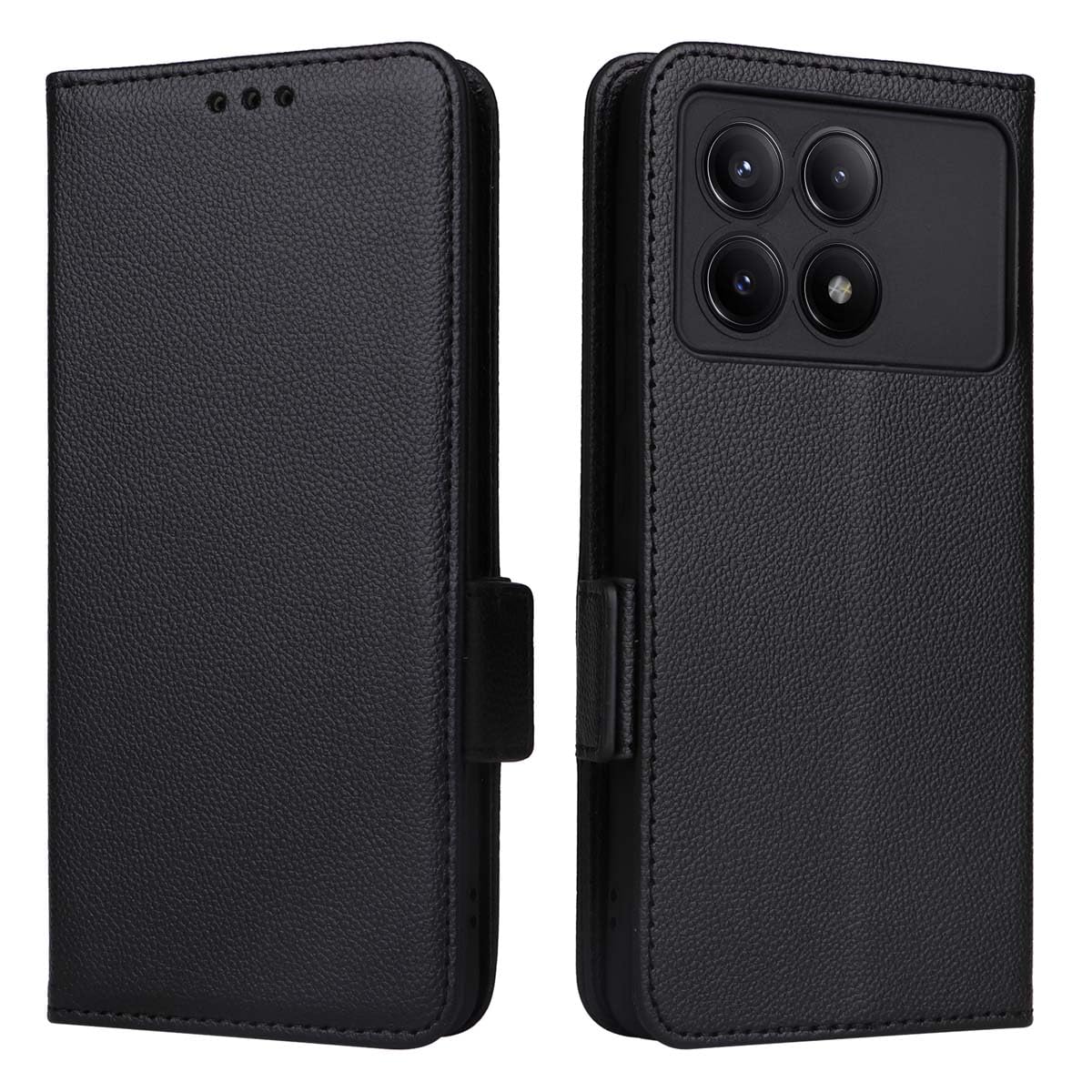 GOKEN Cover Per Xiaomi Poco X6 PRO, Custodia Flip TPU/PU Portafoglio