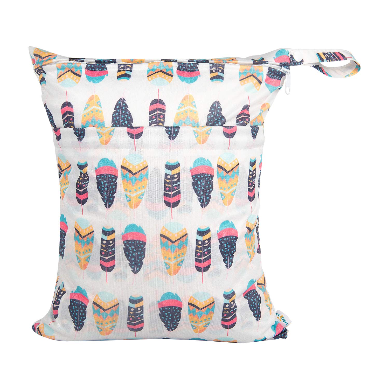 Babygoal - Bolsas húmedas y secas para pañales de Tela para bebé, Bolsas de Viaje Lavables, Playa, Piscina, Bolsa de Gimnasio para Trajes de baño y Ropa húmeda con 2 Bolsillos