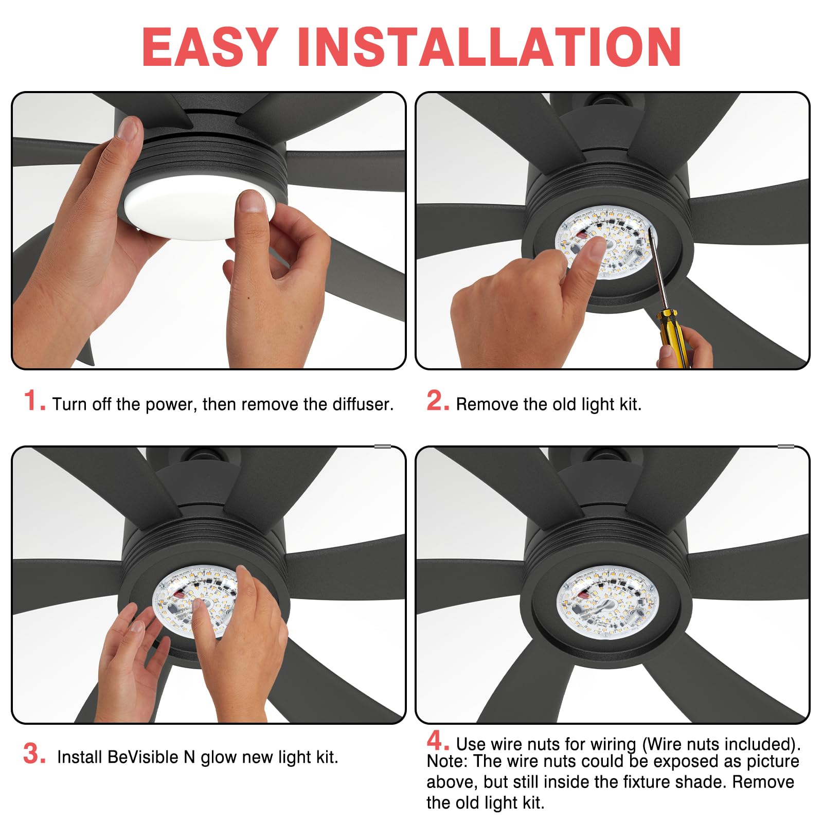HCFEI LED Einbaustrahler Dimmbar Weiss 230V Dimmbar 75mm 4.5W Ultra Flach IP44 LED Spots Deckenspots für Badezimmer Küche Wohnzimmer, Kein Flackern (6er - Neutralweiß 4000K)