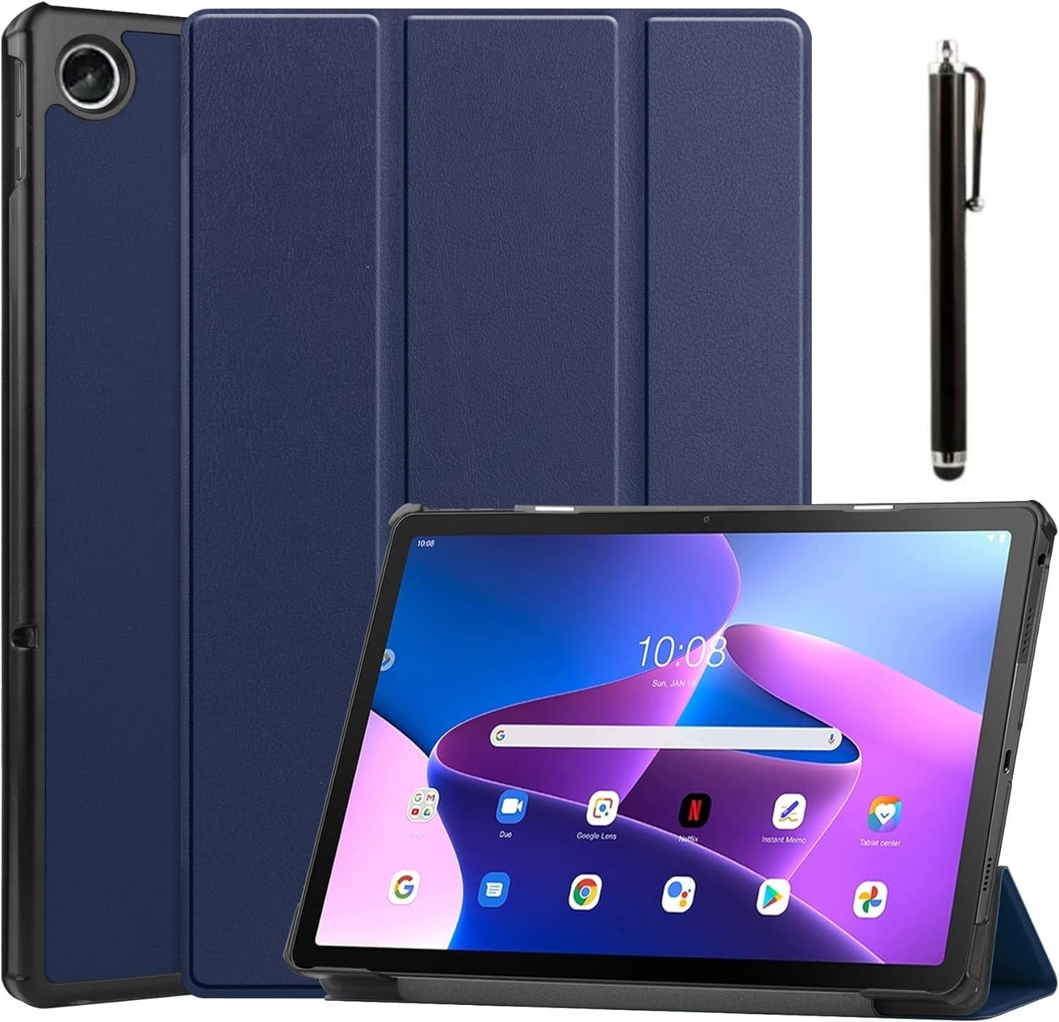 See full amazon price history chart for M.G.R.J® Trifold Flip Case Cover for Lenovo Tab M10 FHD Plus 10.6 inch 3rd Gen (TB-125FU/128FU/128XU) (10.6 inch) (Will Not Fit M10 5G Model) (Auto Sleep/Wake|Magnetic Closure|Stylus Pen) (Blue) M.G.R.J® Trifold Flip Case Cover for Lenovo Tab M10 FHD Plus 10.6 inch 3rd Gen (TB-125FU/128FU/128XU) (10.6 inch) (Will Not Fit M10 5G Model) (Auto Sleep/Wake|Magnetic Closure|Stylus Pen) (Blue) (B0CLH4XRRL) Amazon Price History, Amazon Price Tracker