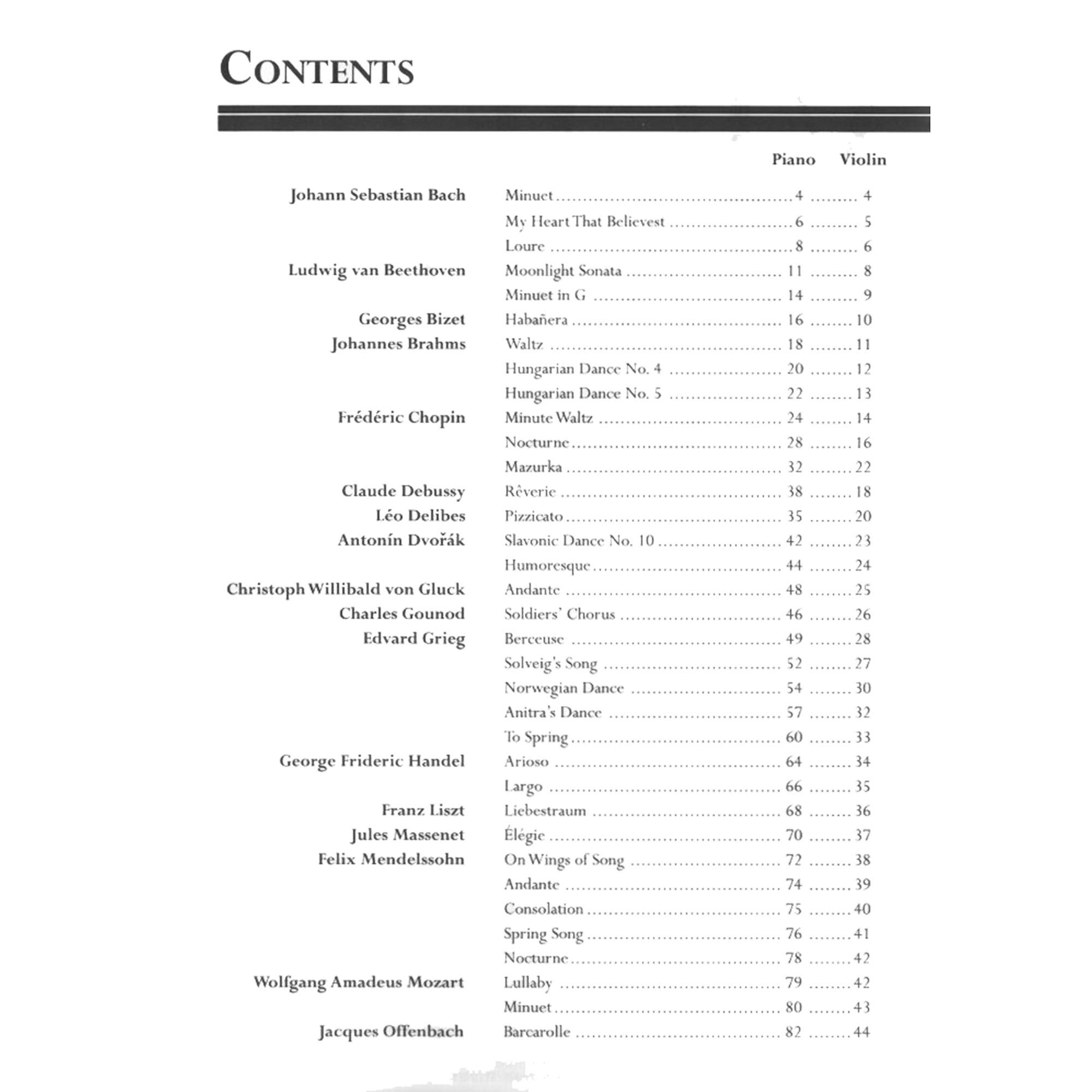 The Library Of Violin Classics. Partituras para Violín, Acompañamiento de Piano