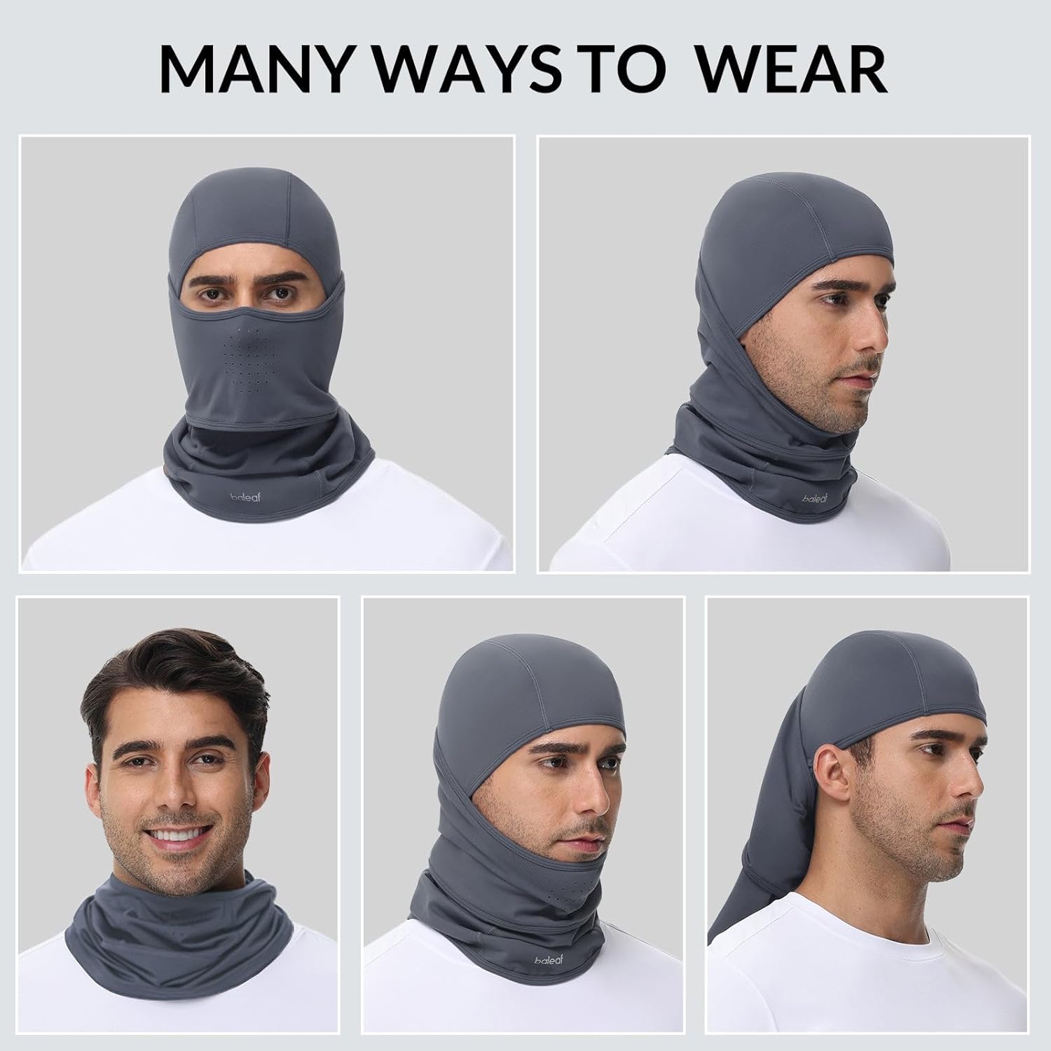 baleaf Balaclava Ski Mask Winter Water Resistant Face Mask for Men Women Cold Weather Gear Skiing Snowboarding Neck Gaiter