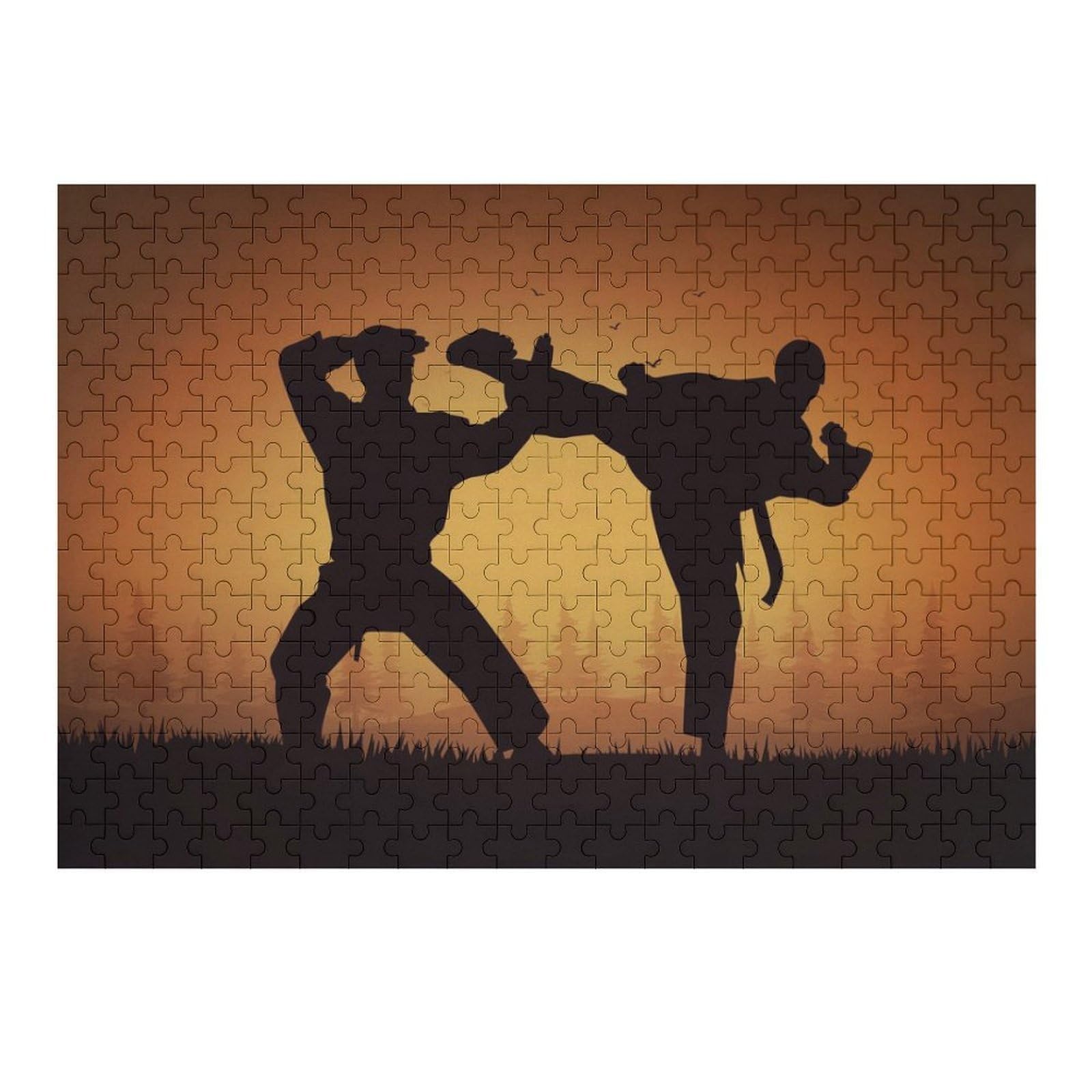 Jigsaws for Adults 1000pcs(38x26cm) Karate 2 Adult Jigsaw Anti-Stress Toys Wall Decoration Deal As Gifts for The Whole Family 1000pcs(38x26cm)