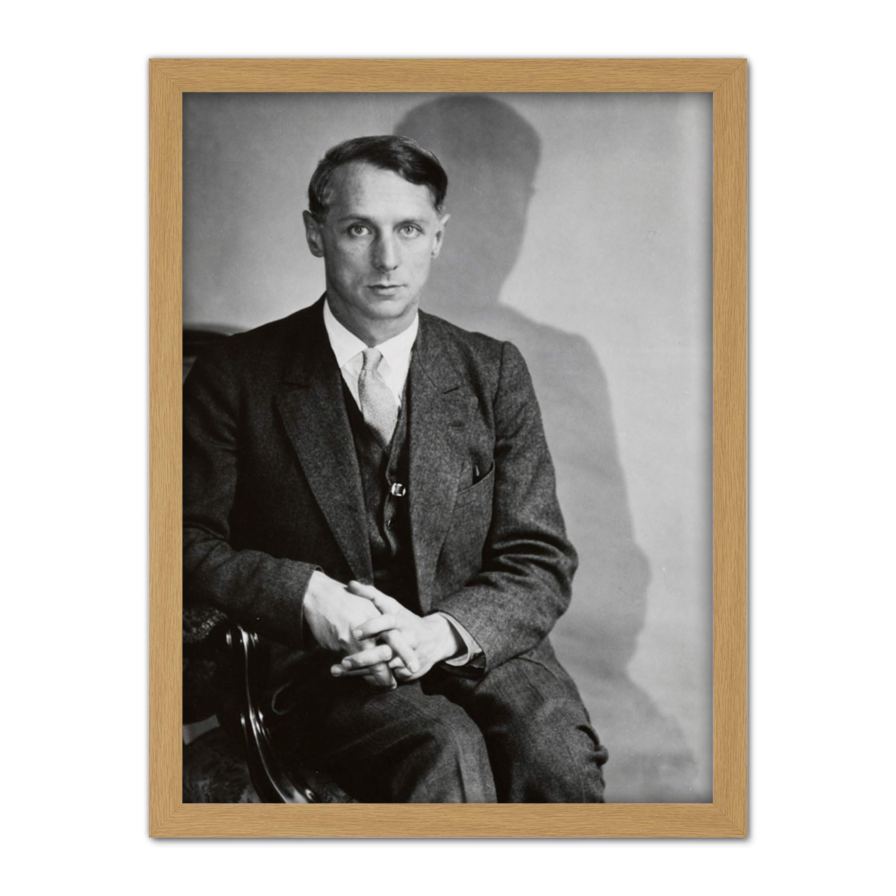 Artery8 Abbott Max Ernst Painter Portrait Photo Artwork Framed Wall Art Print 18X24 Inch