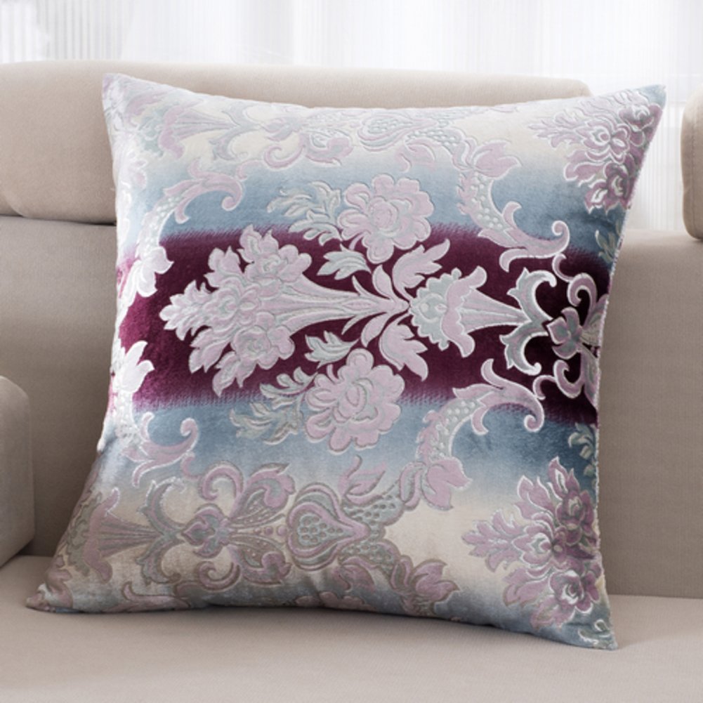 Coussin canapé rétro continental VersionB motif fleur plante A