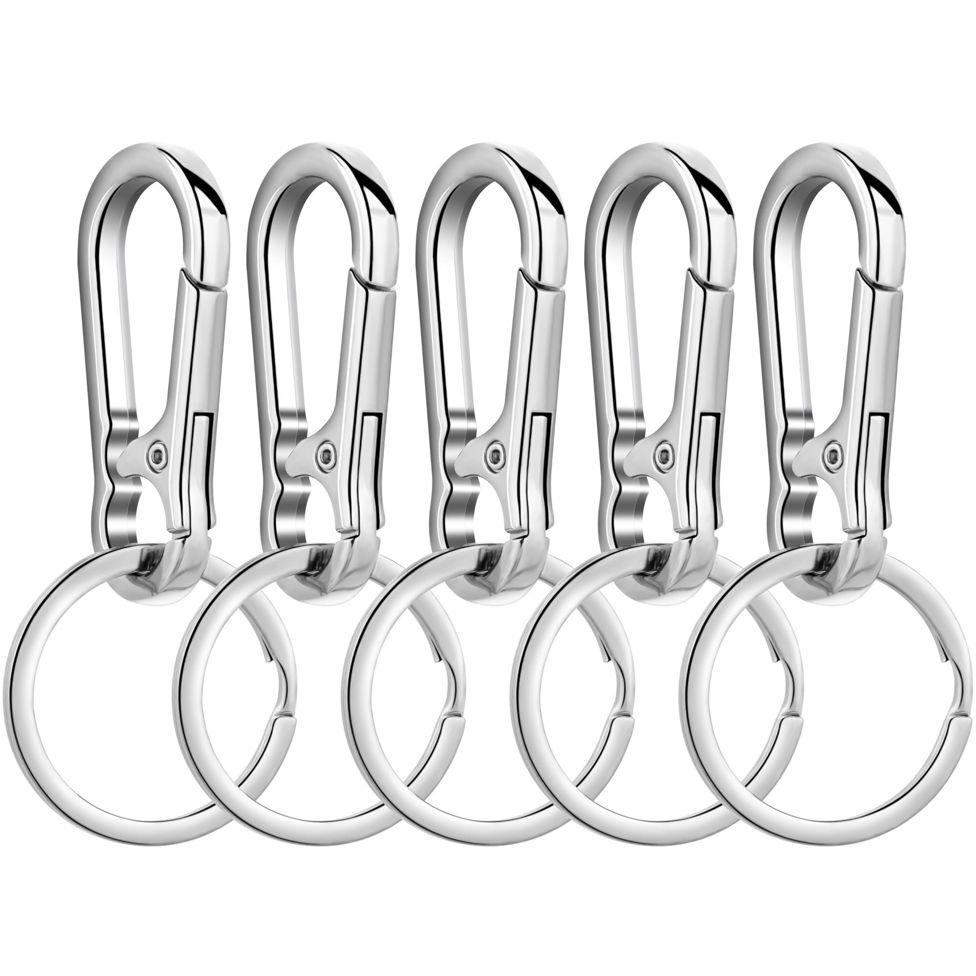 Wikavanli Metal Keychains Keyring Key Chain Ring Clip Holder Organizer for Home Car Keys Key Finder Women Men