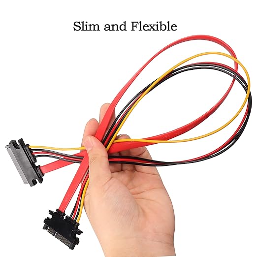 Cable de Extensión SATA 22Pin Macho a Hembra 50cm 2 Unidades miniatura 6